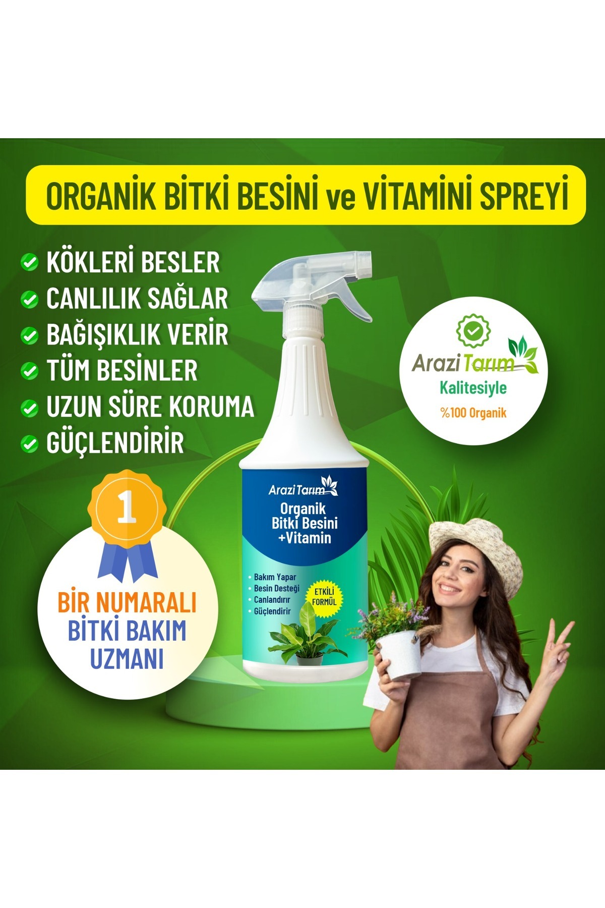 ARAZİ TARIM Organik Bitki Besini 250 ML (CC)
