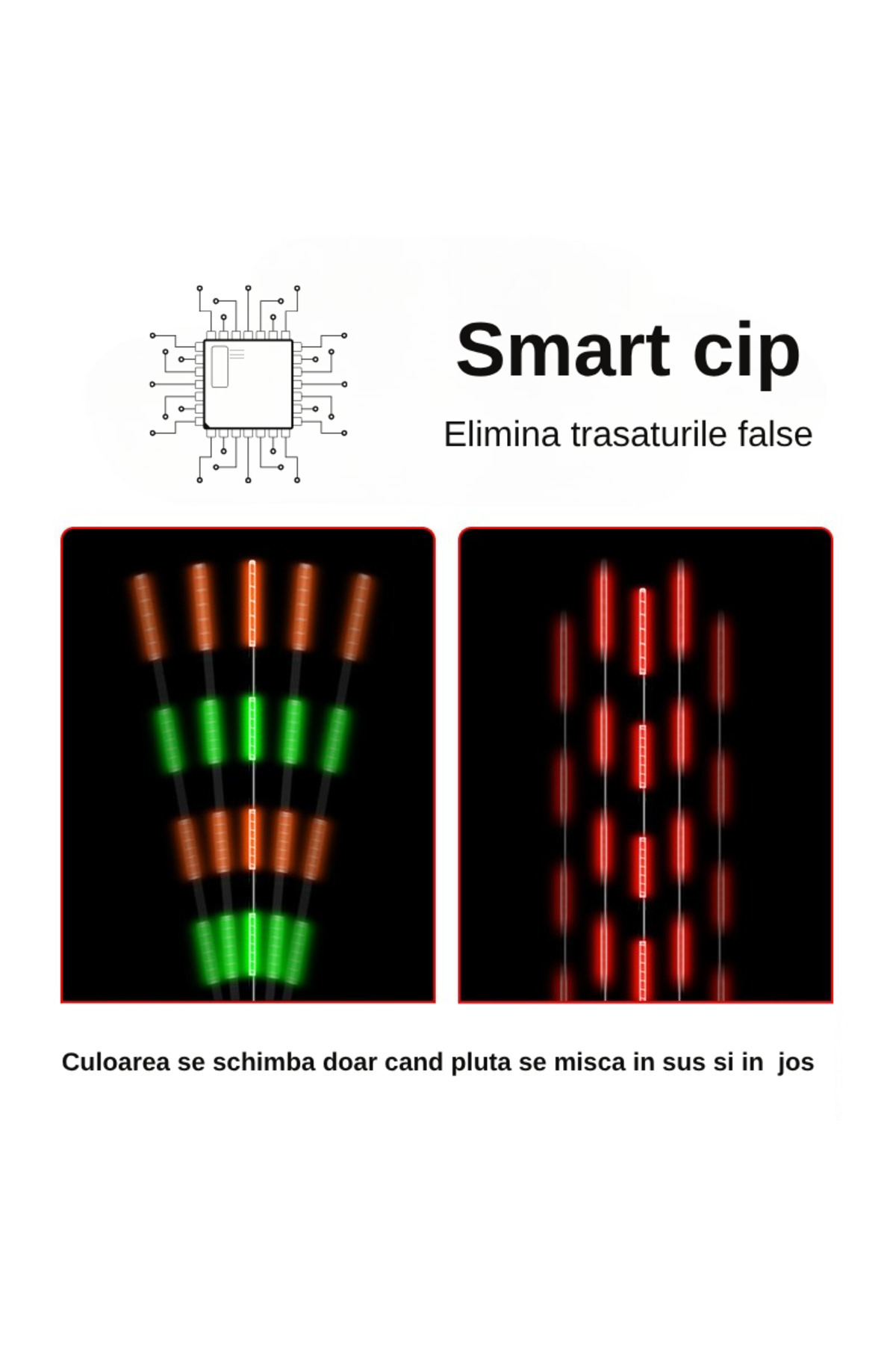 FishEdge-Smart LED cork with induction sensor, Indicator, length 40 cm, 5gr 4