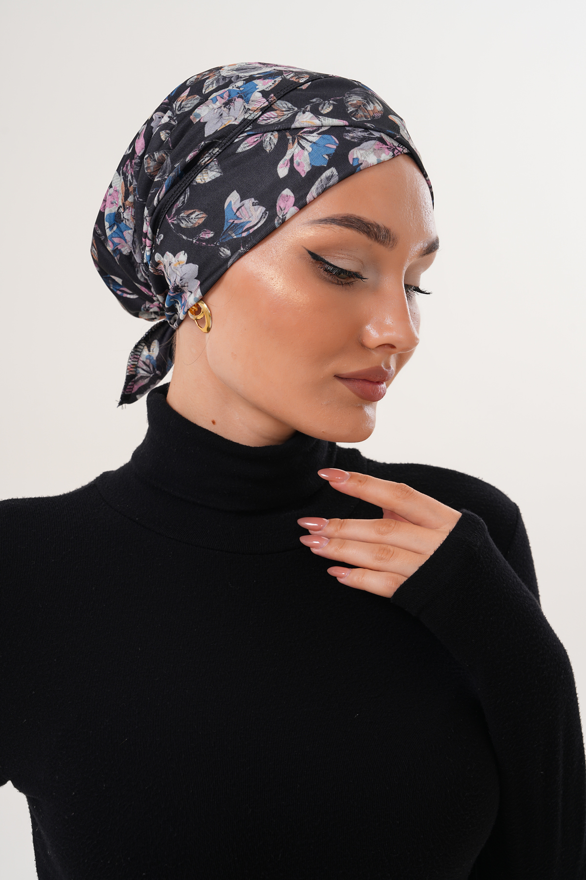 کلاه شنا صلیبی طرح دار کلاه استخر دریایی کلاه ورزشی استفاده روزانه روسری لباس شنا با حجاب 5