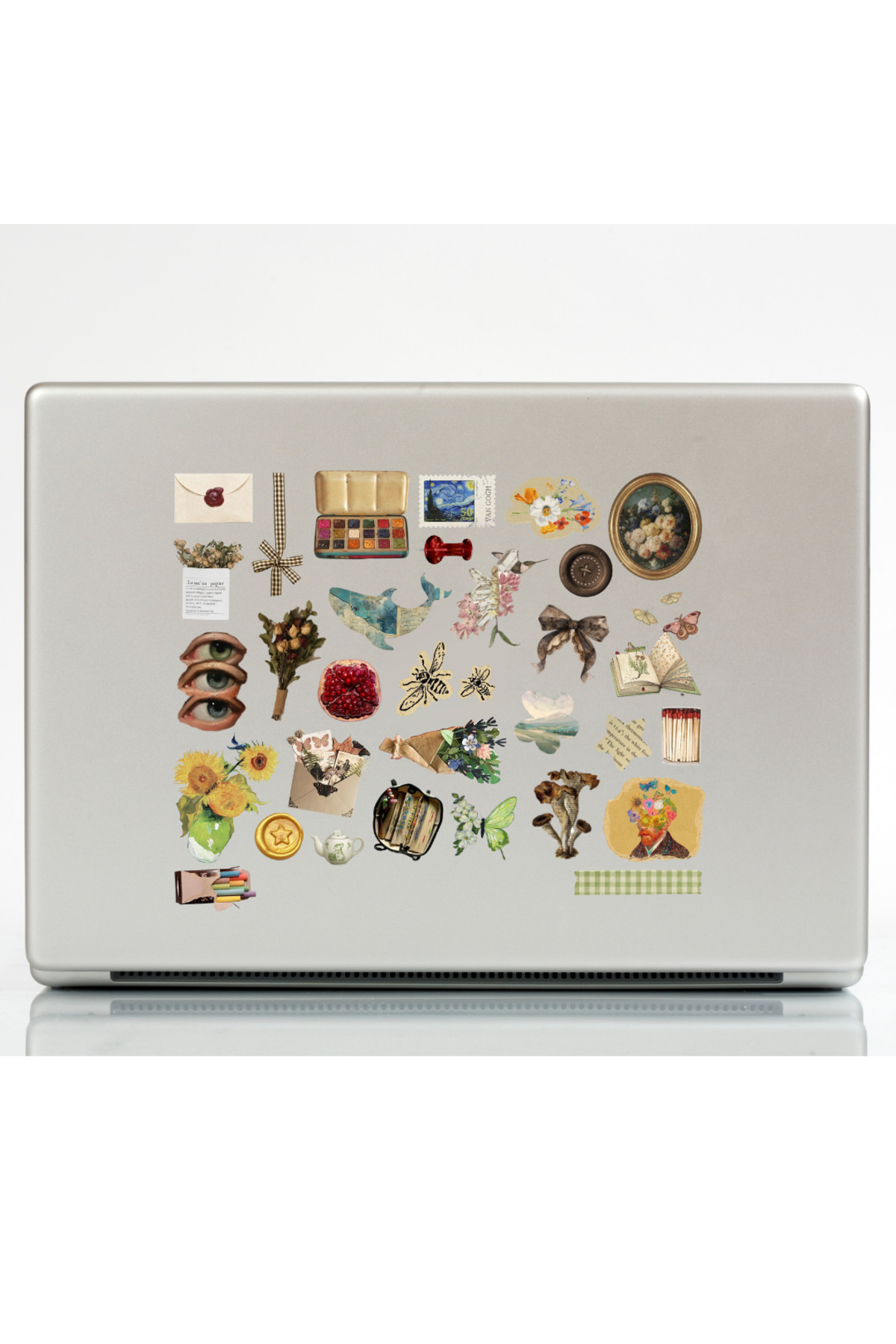 Ororabutik 59 Adet Vintage Sanat Art Sticker Seti - Etiket Seti