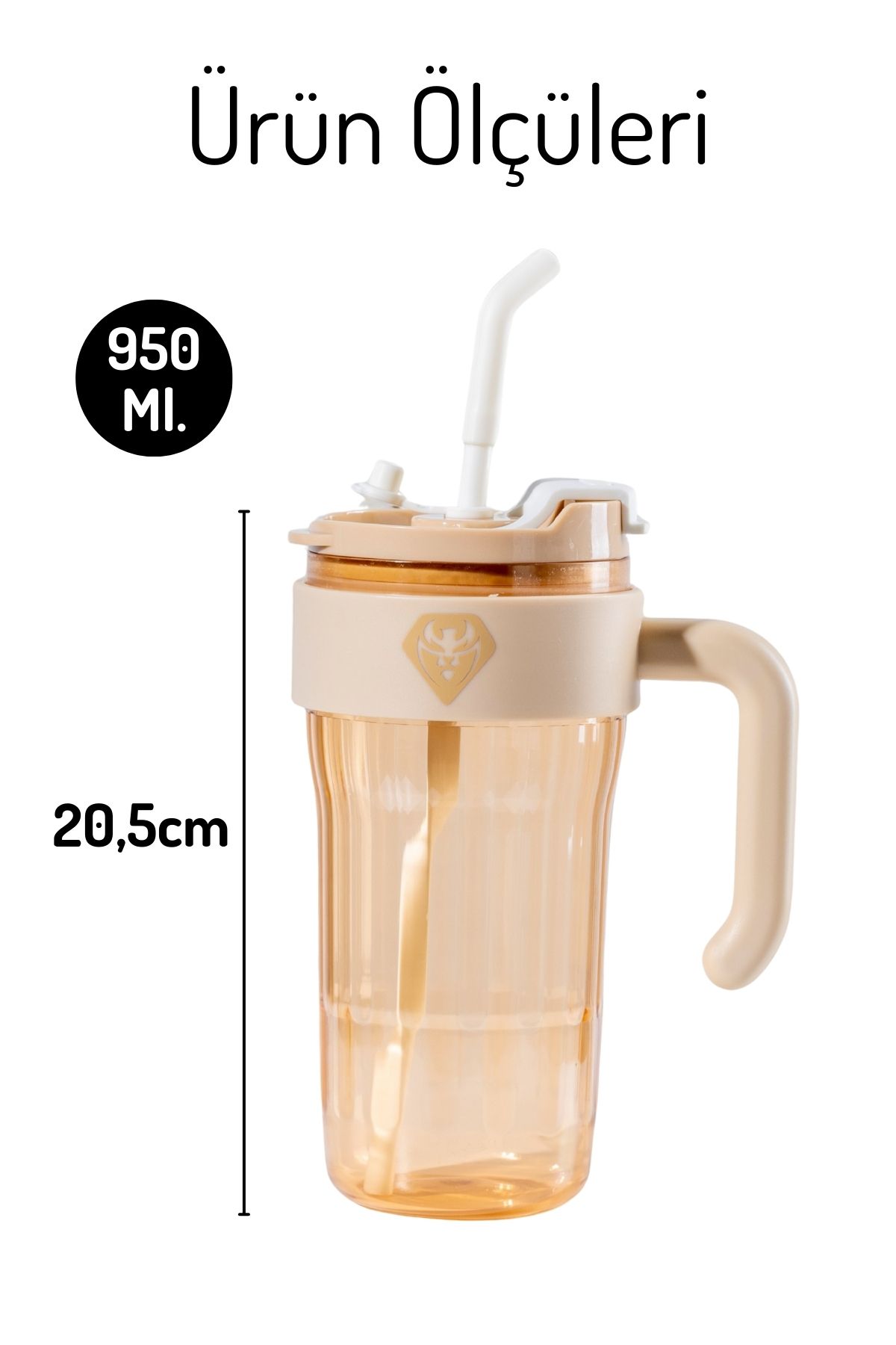 Nandy Home-Simple Flask with Handle – Leakproof Silicone Lid, 950ml. 5