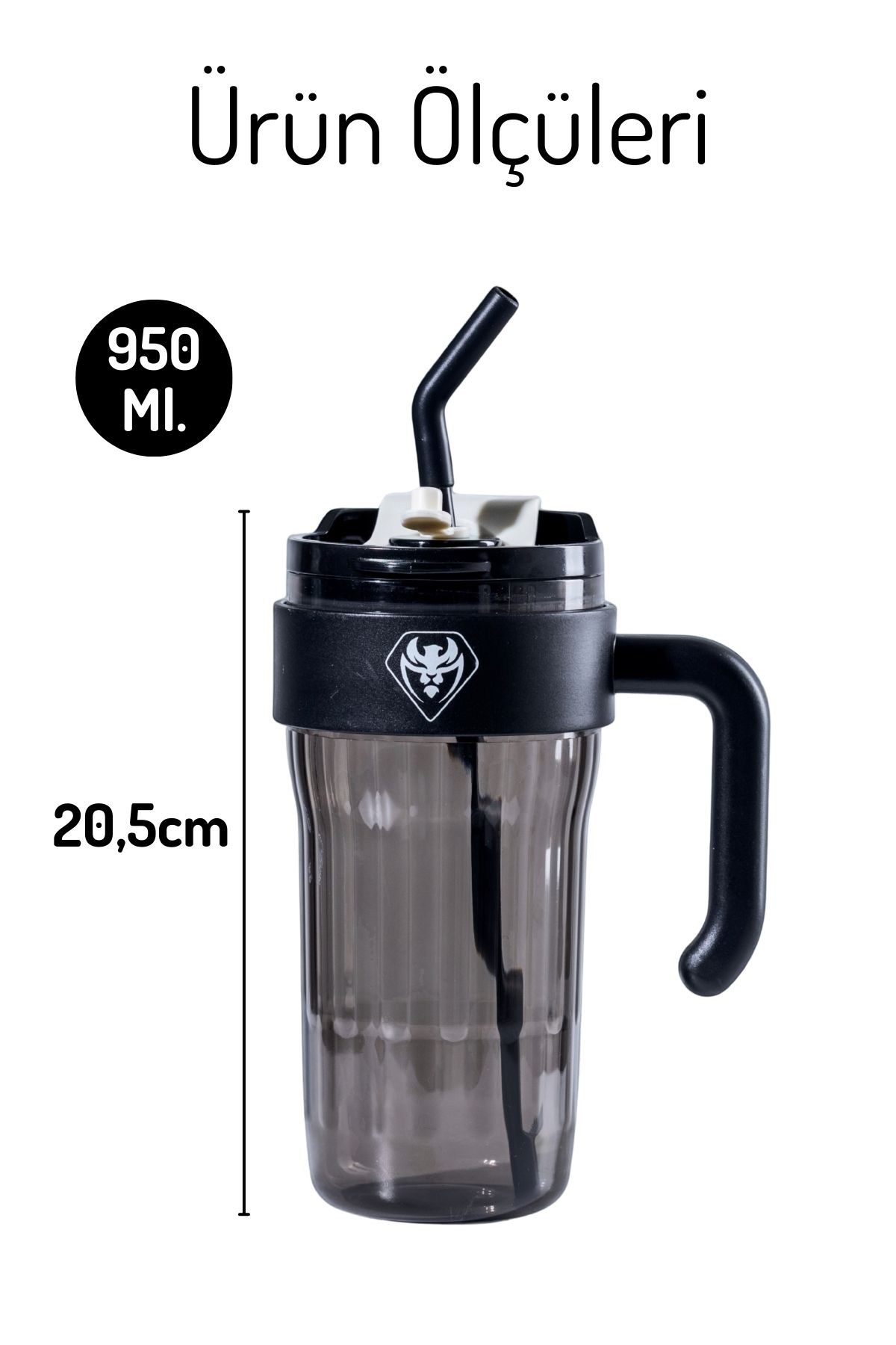 Nandy Home-Simple Flask with Handle – Leakproof Silicone Lid, 950ml. 5