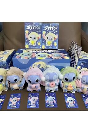 PRATİK SHOP Stitch Labubu peluş oyuncak sürpriz oyuncak şapkalı