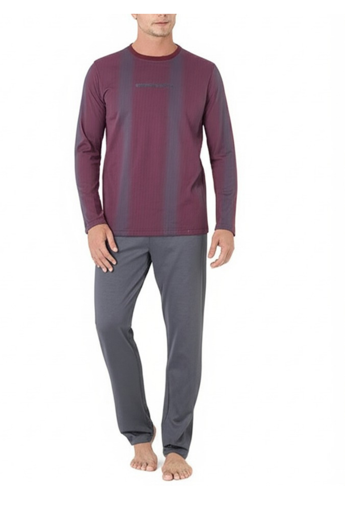 ست پیژامه مردانه راسته فاق نرمال آستین بلند | پیر کاردین Pierre Cardin CH.PC.6.105.C0 - تصویر 6