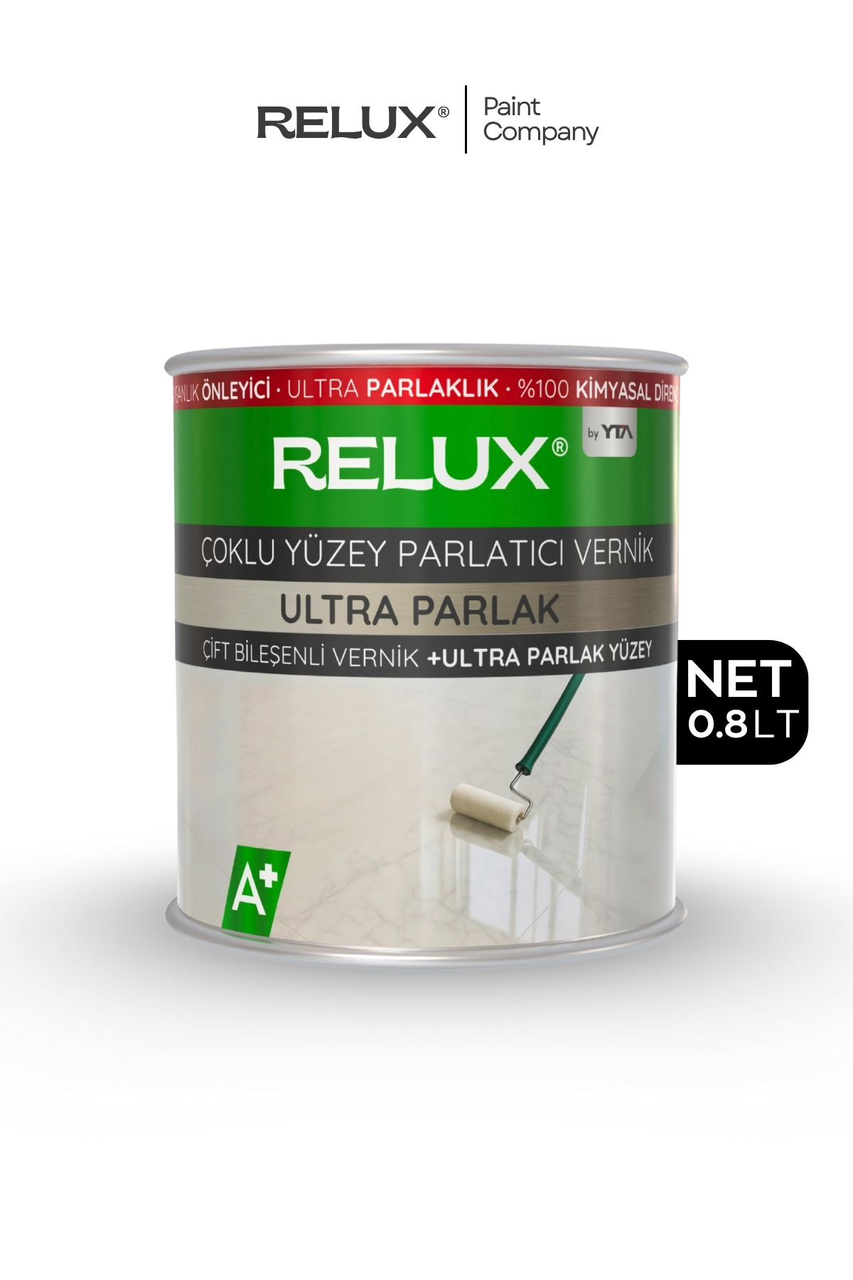 Relux Paint Çoklu Yüzey Parlatıcı Vernik – Mat & Solmuş Yüzeylere İlk Günkü Parlaklık ve Canlılık 0.8LT