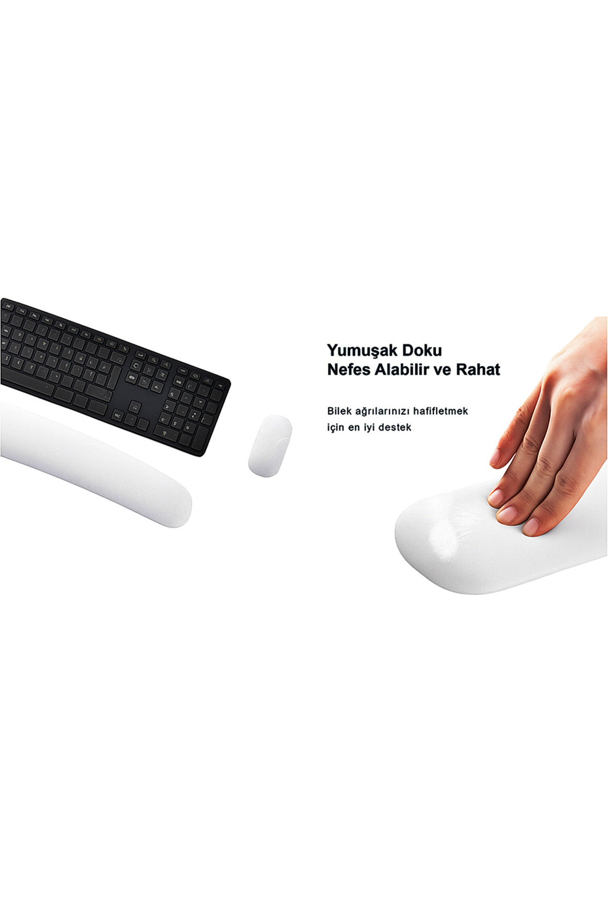 Boldy-100S Keyboard Pad with Wrist Support - Keyboard Support Pad-Anti-Slip Keyboard Pad-Keyboard Pad-Keyboard Support 7