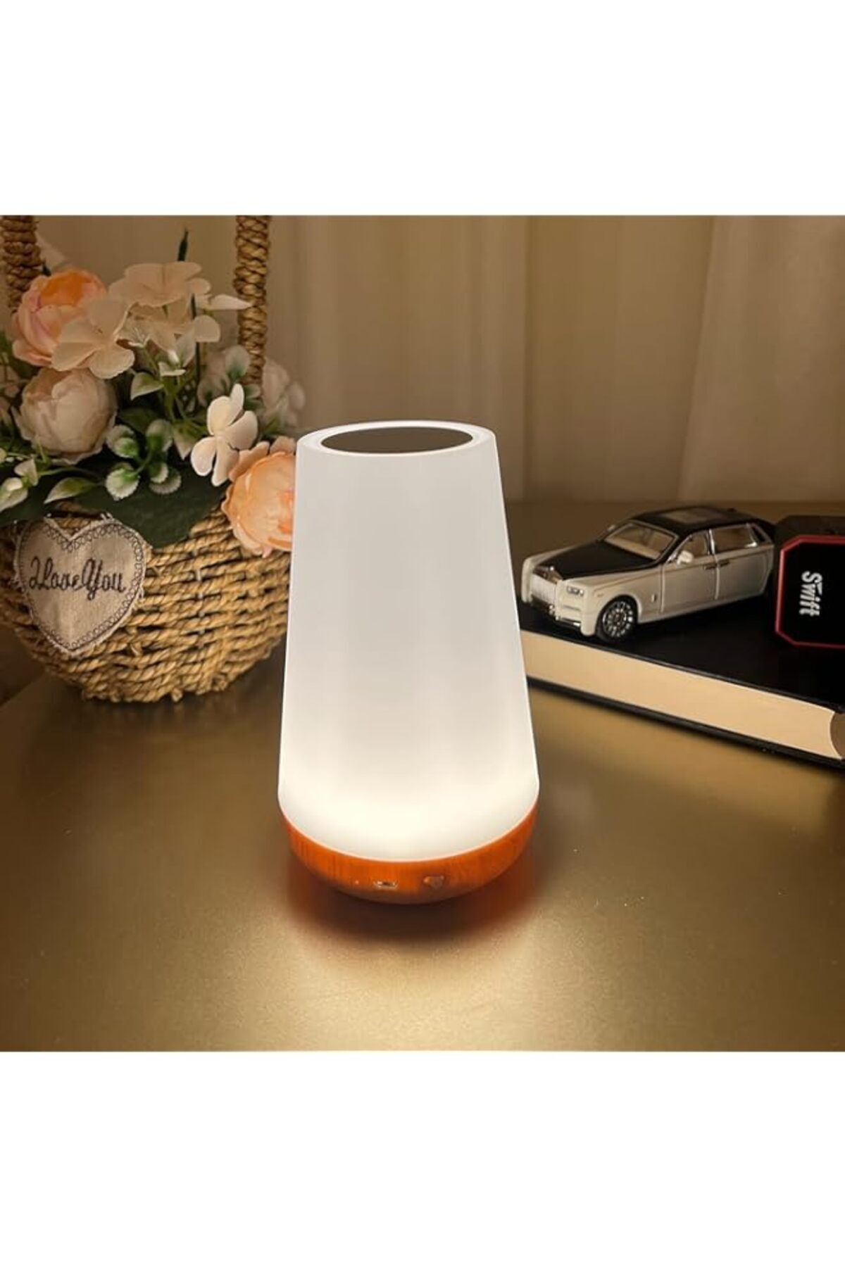 Generic-FEND Bedside Table Lamp, Children's Night Light with Remote and Touch Control, Dimmable LED Colour 1