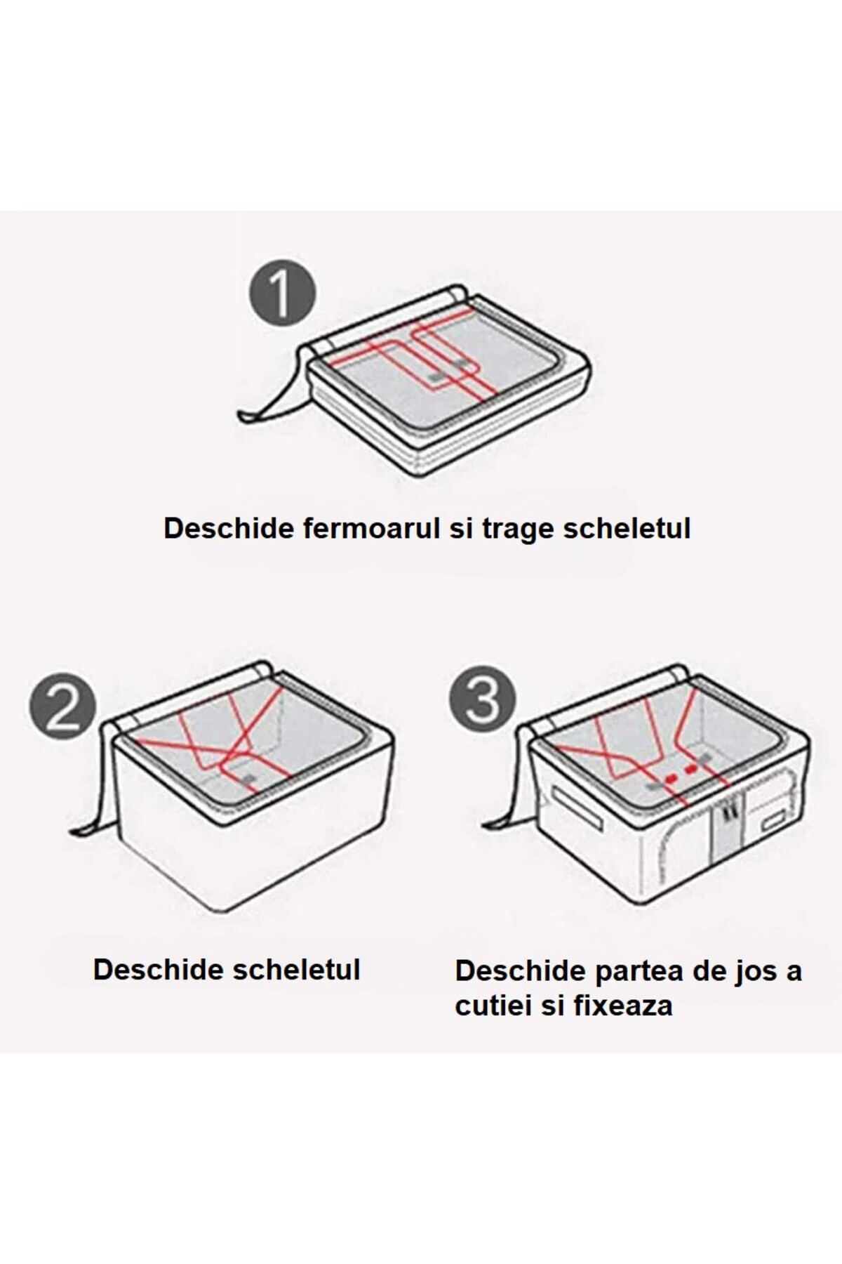 BIMROM-Storage Box with Metal Frame 24L - 40 CM LENGTH X 30 CM WIDTH X 20 CM HEIGHT 3