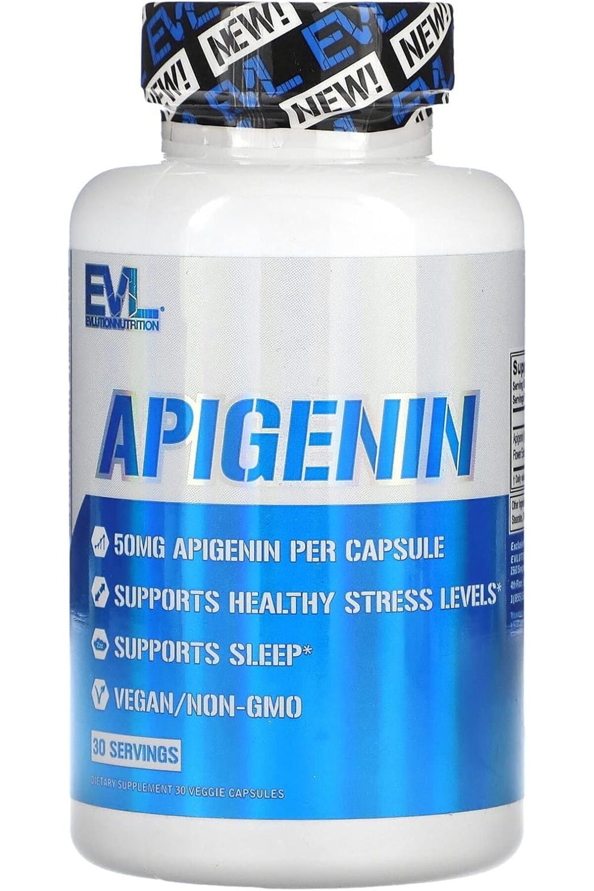 evlution nutrition Apigenin Papatya Çiçeği Prostate Support Antioxidants 50 mg 30 Veggie Caps