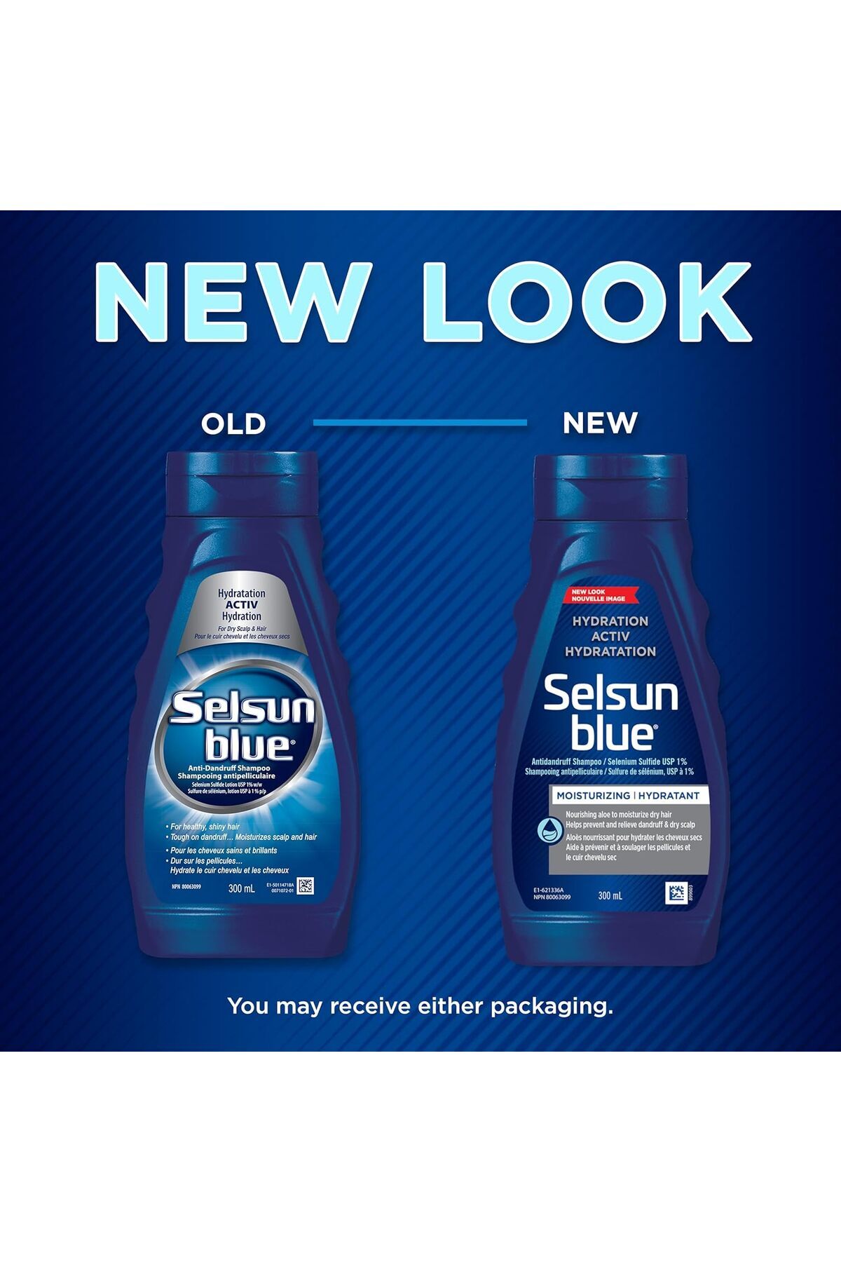 Selsun Blue-شامبو ACTIV Hydration المضاد للقشرة، يتحكم في القشرة والتقشر، ويرطب فروة الرأس، 3