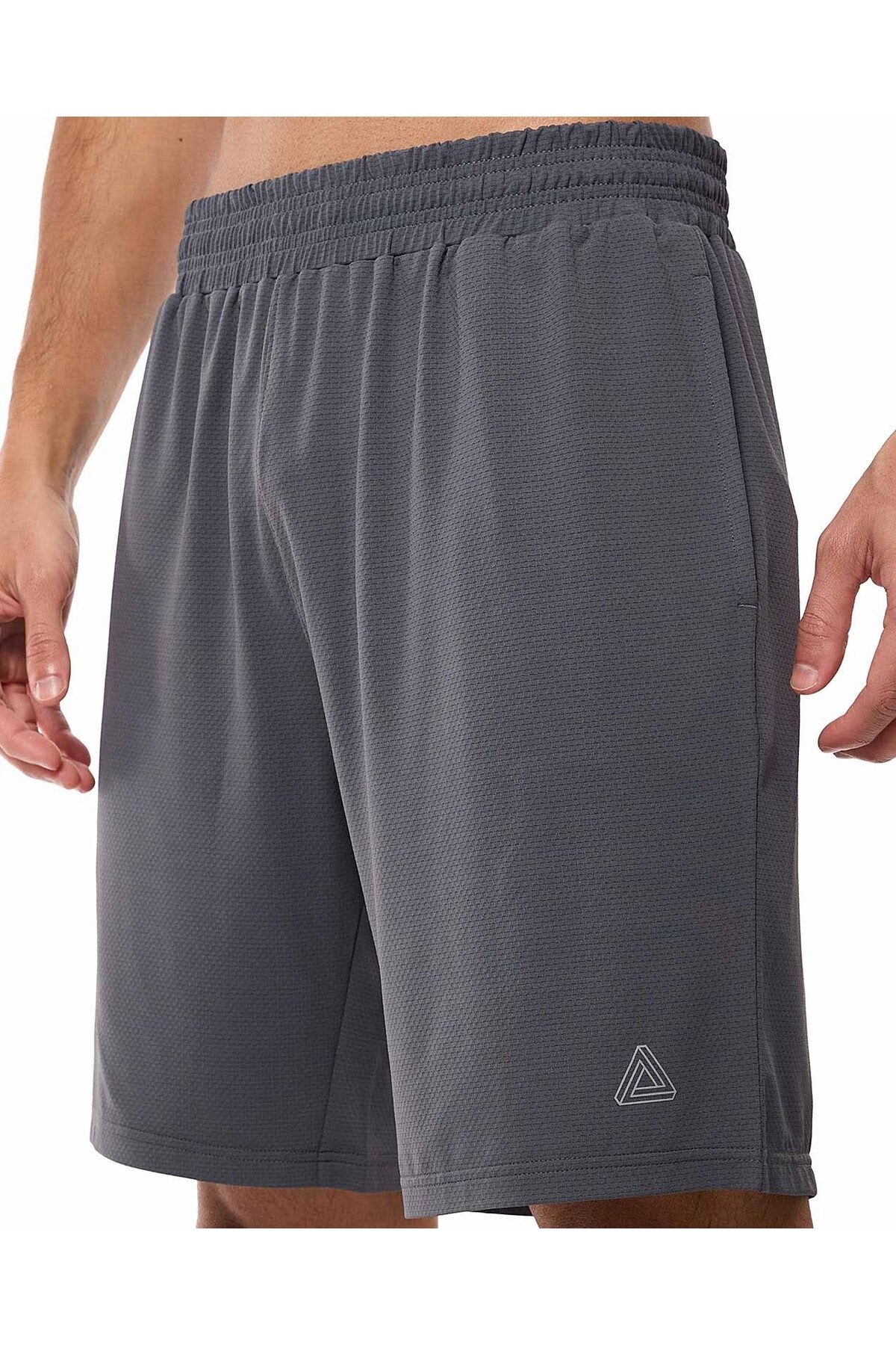 R&B-Solid Active Shorts with Drawstring Waist 5