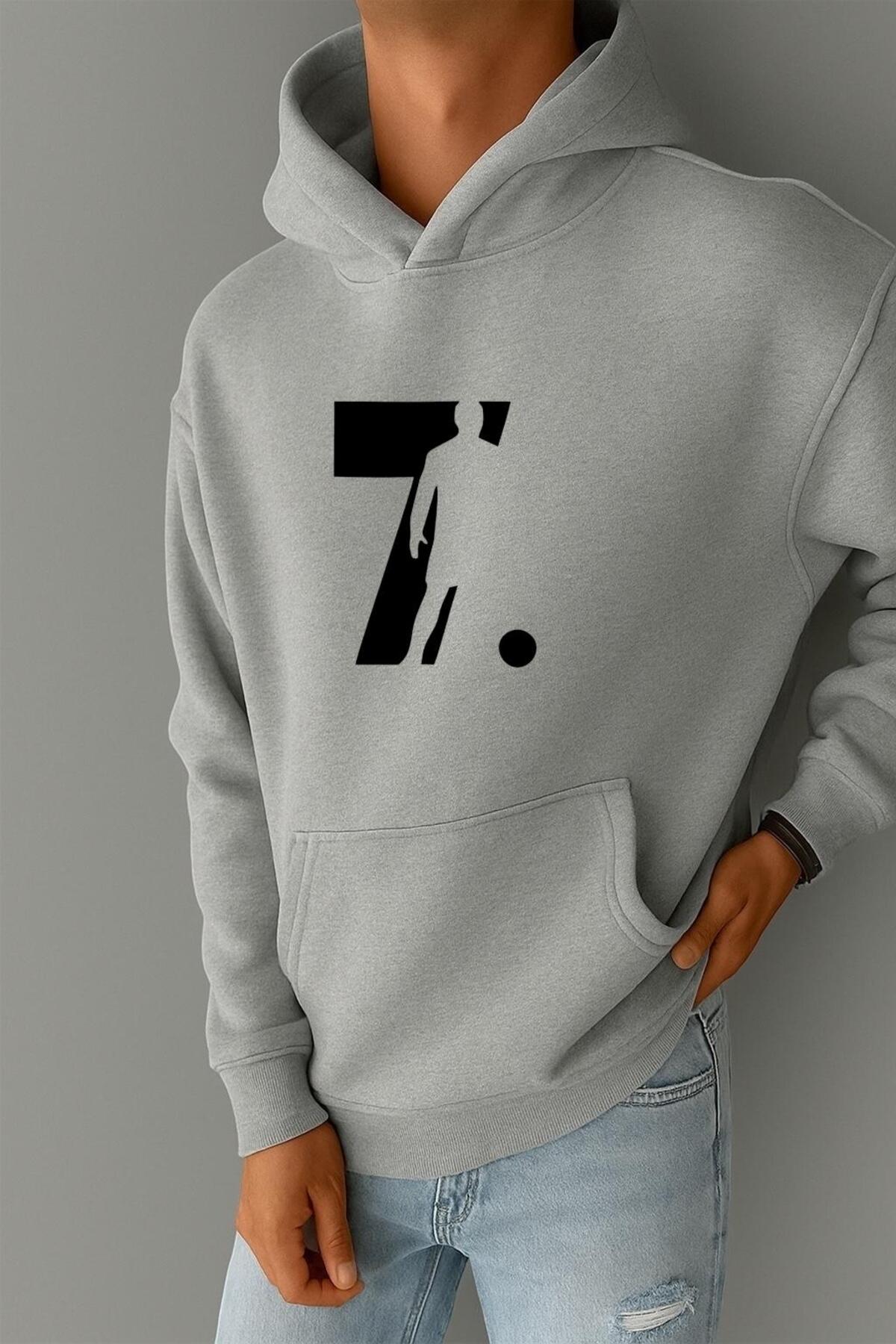 3 YARN COMBED CR7 PRINTED SWEATSHIRT