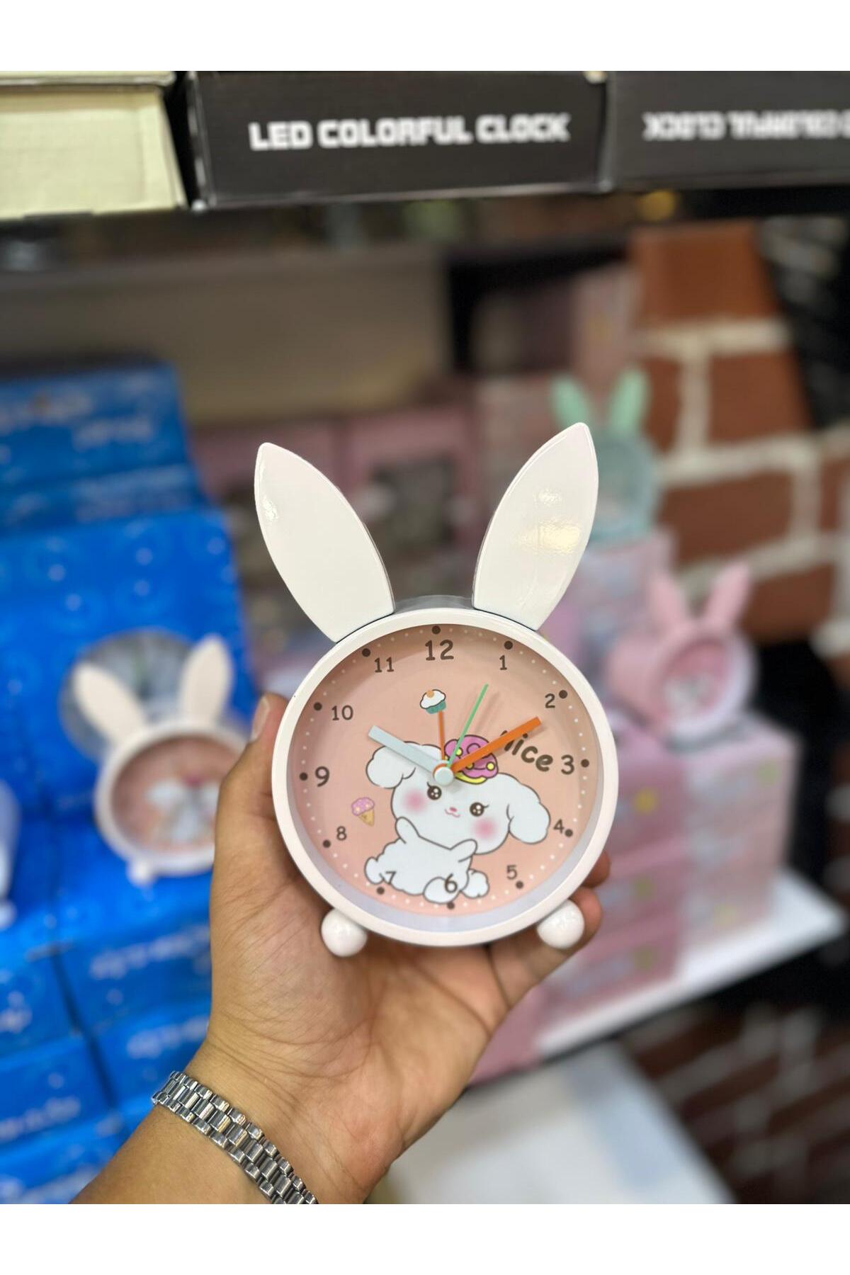 HEPBİMODA Cinnamoroll Çalar Saat Masa Saati Çocuk Odası Saati