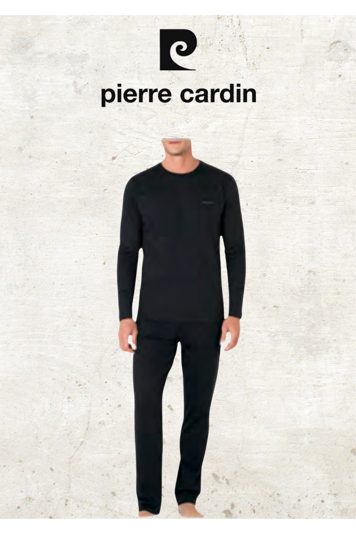 ست پیژامه و لباس خواب مردانه راسته فاق نرمال آستین بلند | پیر کاردین Pierre Cardin OL.PC.5640.02 - تصویر 4