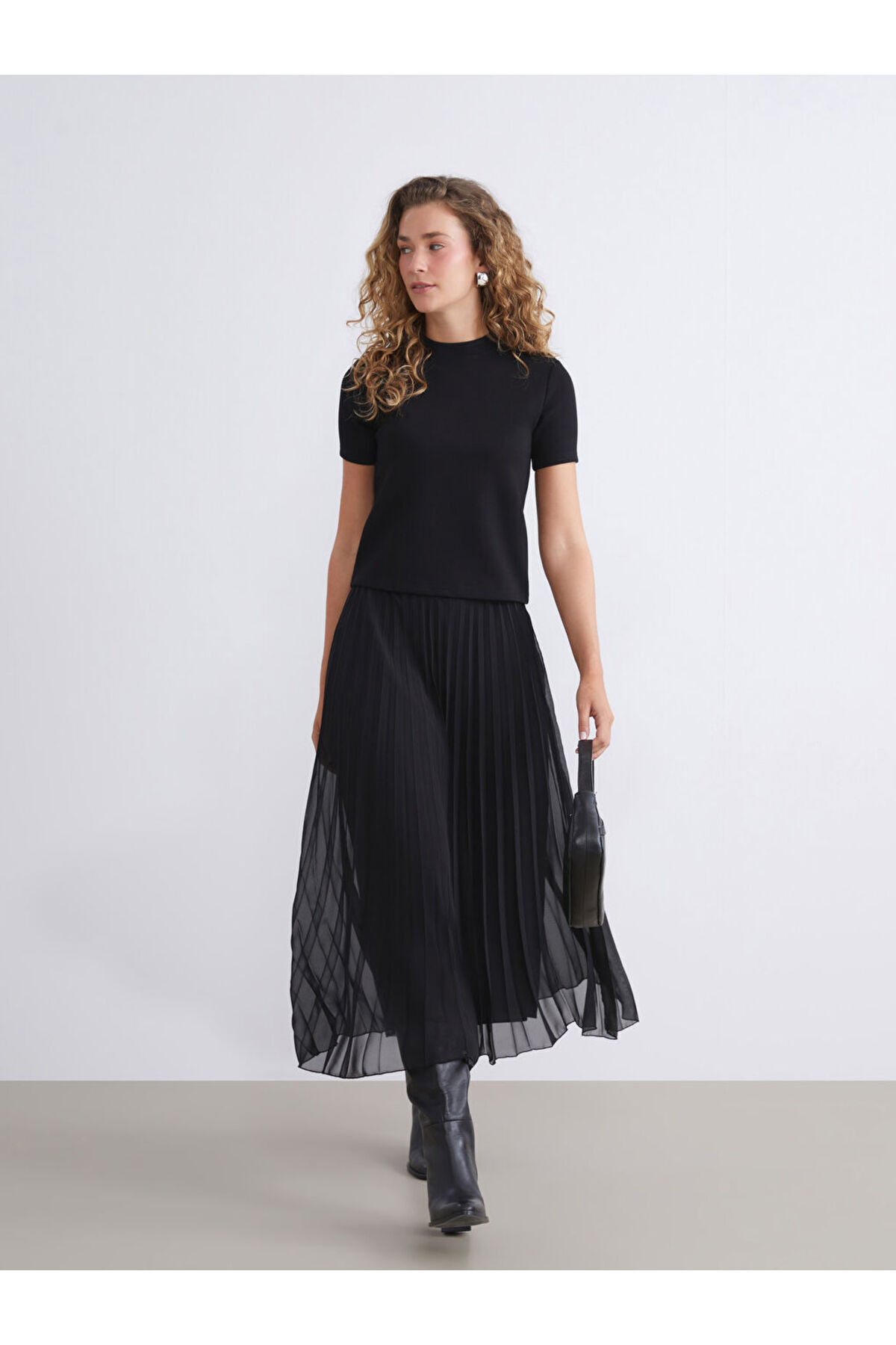 LC Waikiki Beli Lastikli Pileli Etek