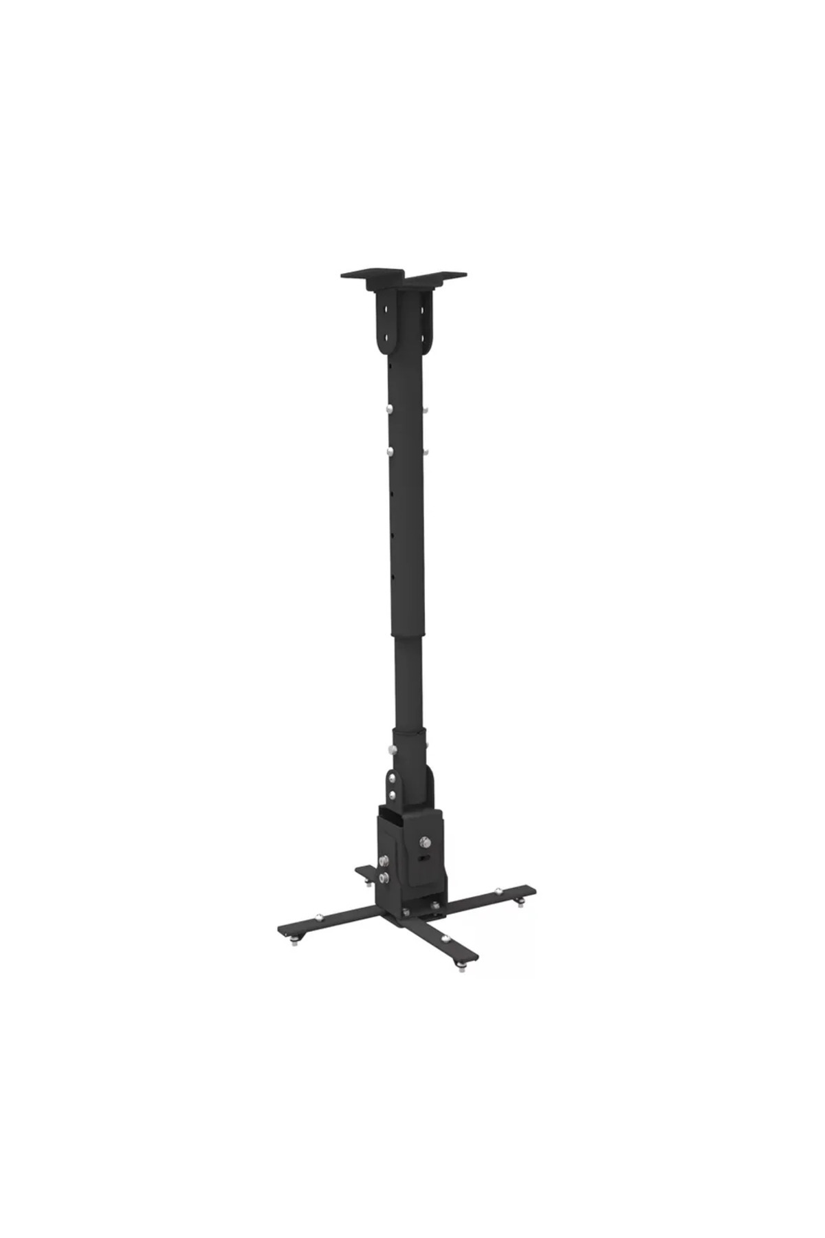 Skilltech-Skill Tech SH 03P Projector Ceiling Mount – Adjustable 1000–2000mm, Max Load 25kg – Black 1