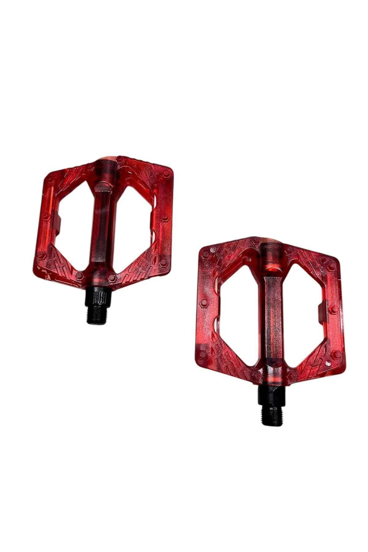 BİKE SKY ŞEFFAF RENKLİ PLATFORM GENİŞ PEDAL PLATFORM BİSİKLET PEDALI REFLEKTÖRLÜ