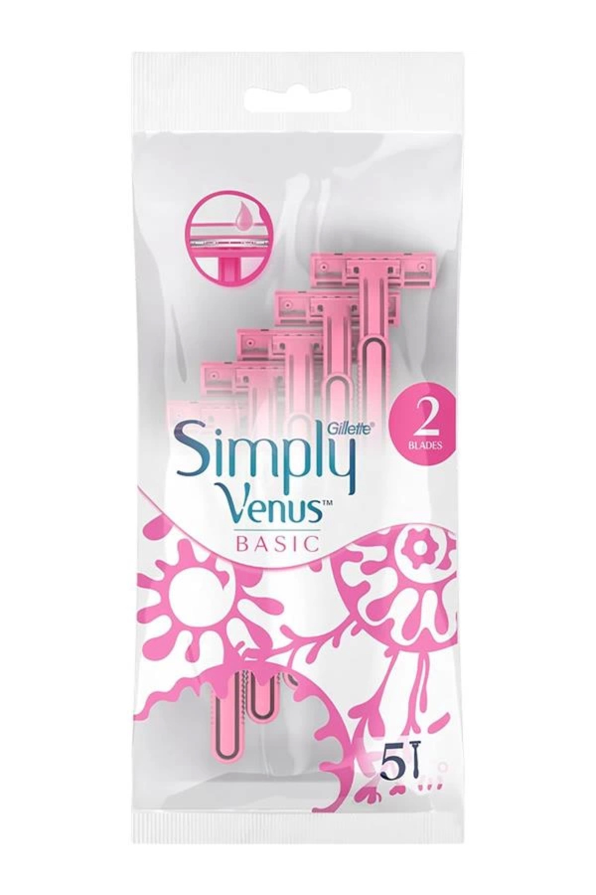 markentegra Simply Venus 2 Basic Kullan At Kadın Tıraş Bıçağı 5 Adet