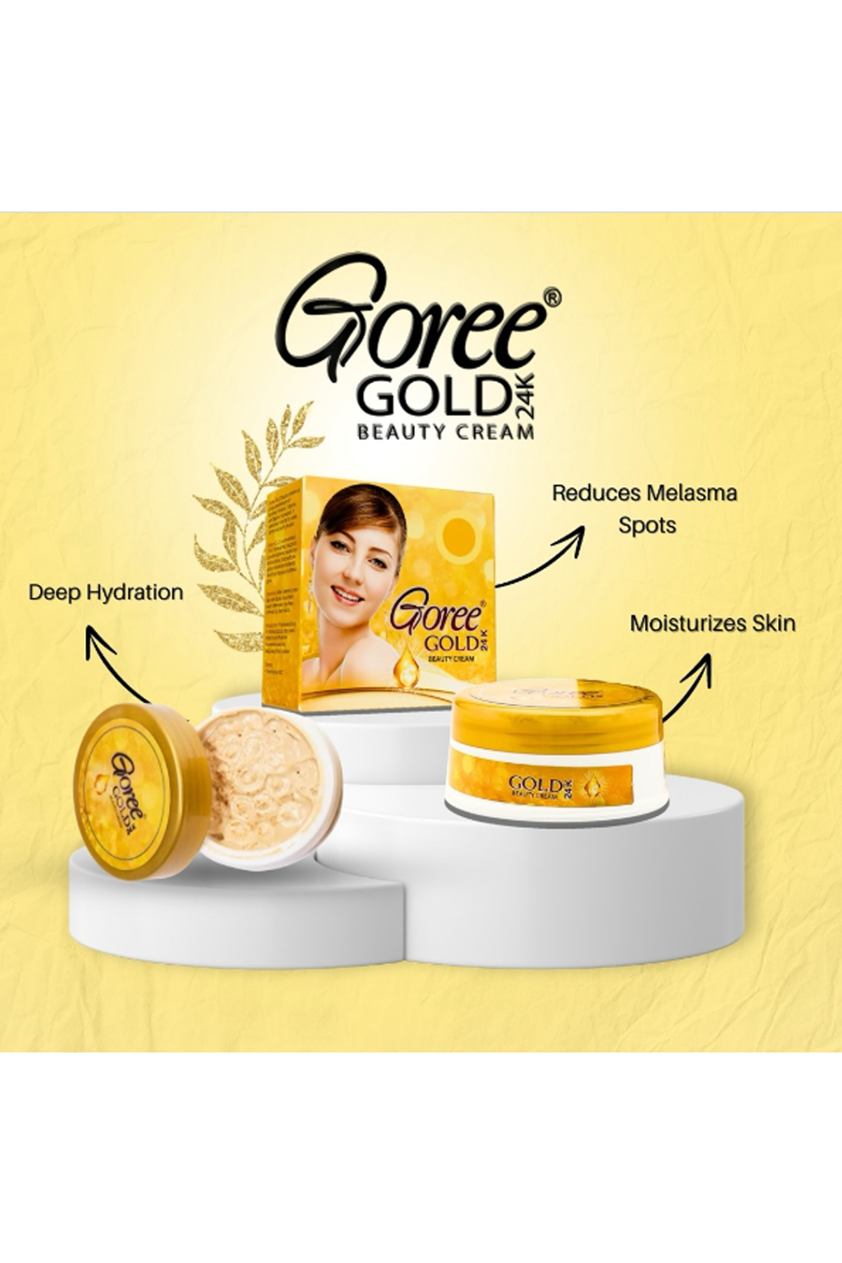Goree Gold スキンケアクリーム Goree-Gold-24k-Beauty-Cream-