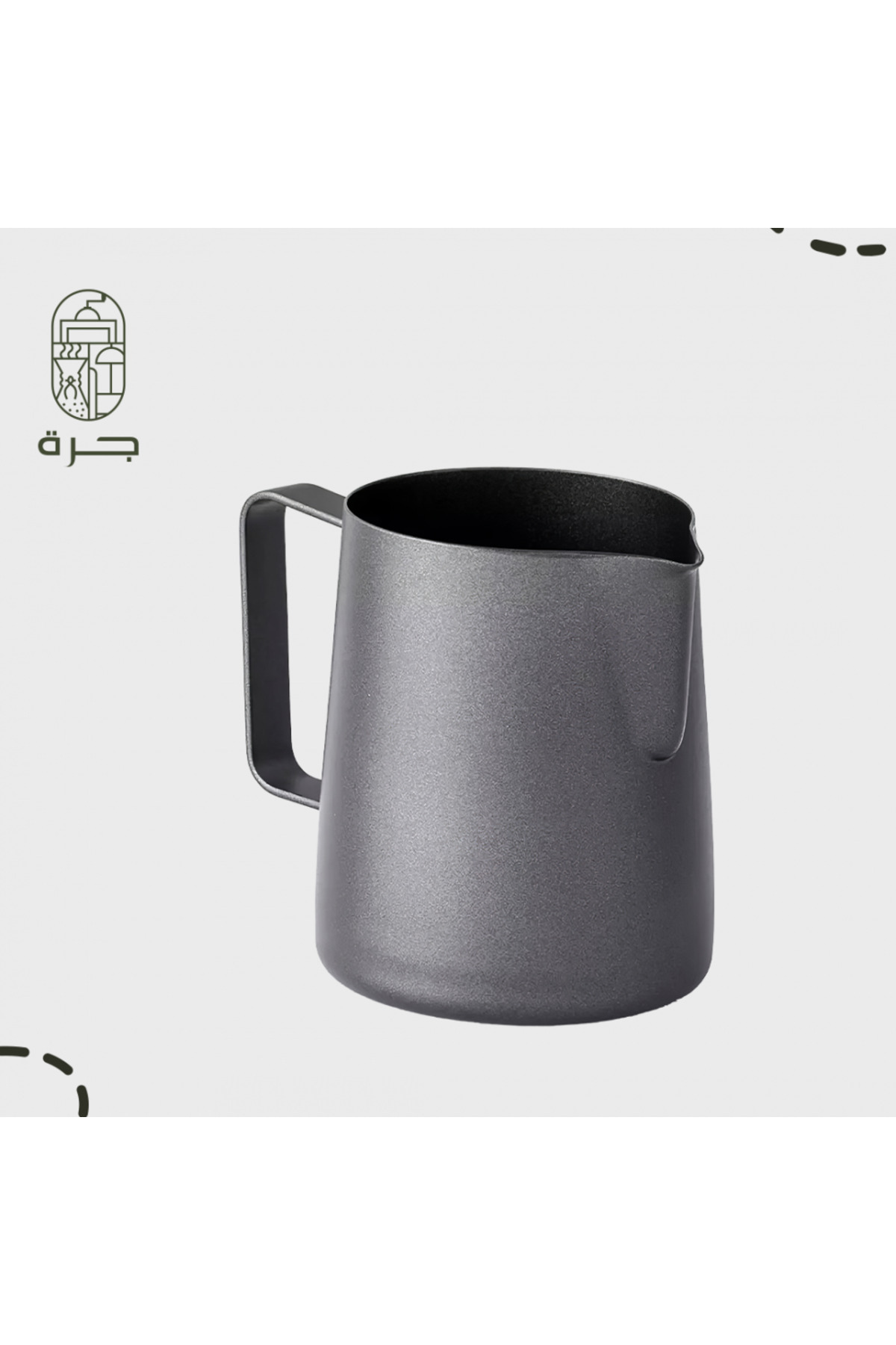Solaf-Pitcher Black Milk Frother for preparing coffee, latte and cappuccino, 600ml capacity, with a fine nozzle for steaming and frothing from a pitcher 1