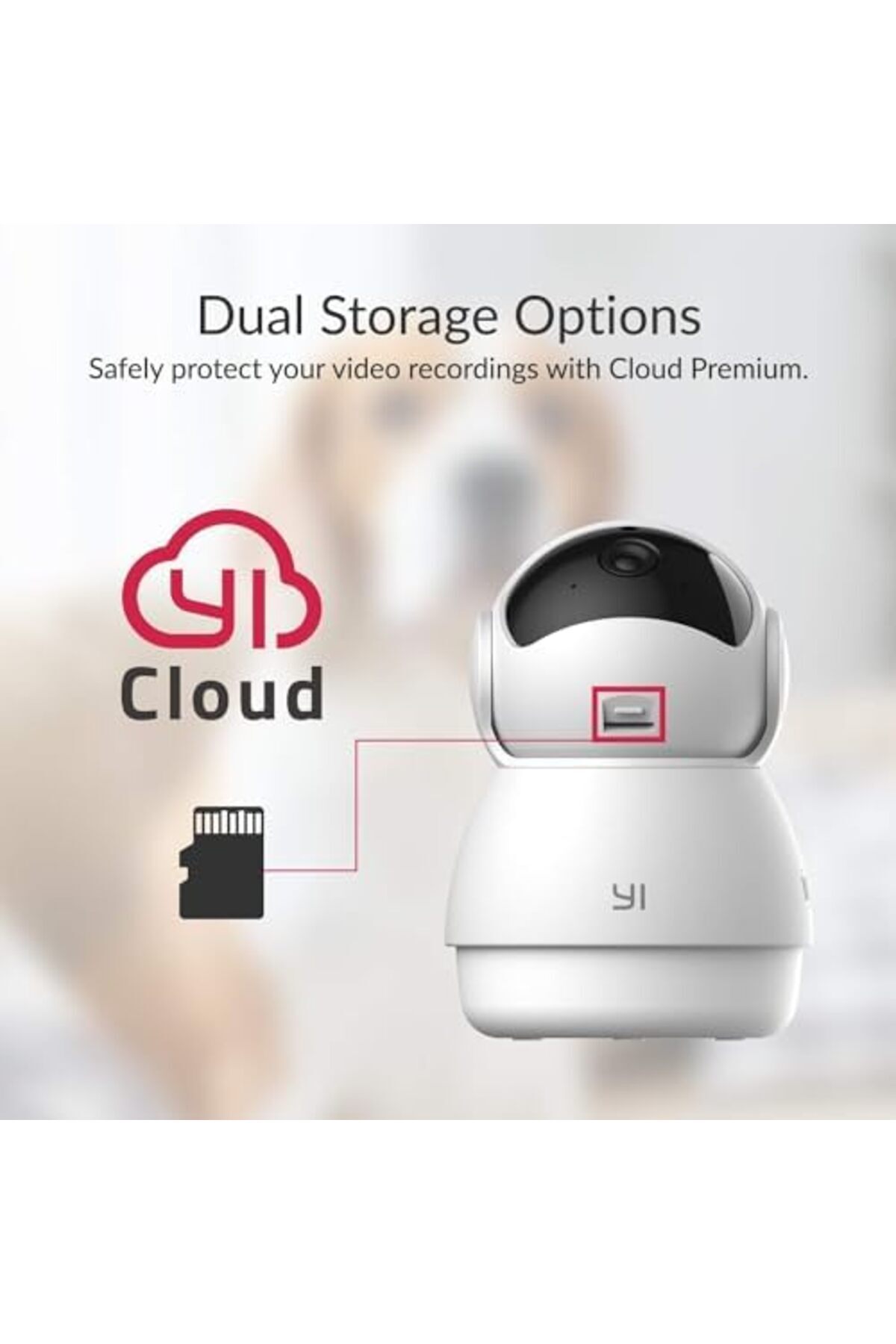 YI-Wireless Dome Security Camera with 360 Degree Coverage, Night Vision, Two-Way Audio, Motion Detector 8