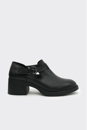 Derinet Günlük Hakiki Deri Topuklu Kadın Ayakkabı