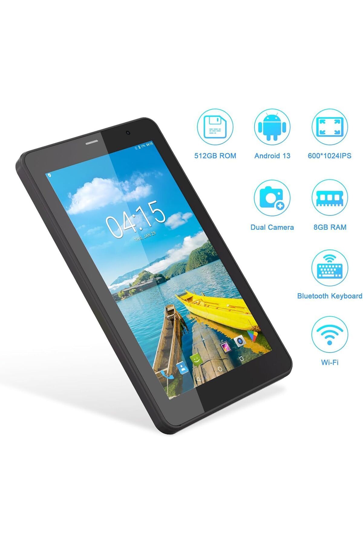 CIDEA-📱 C Idea 7” Android 13 Tablet | 8GB + 512GB | SIM + WiFi | Stylus & Case Included | CM518 Pro 4