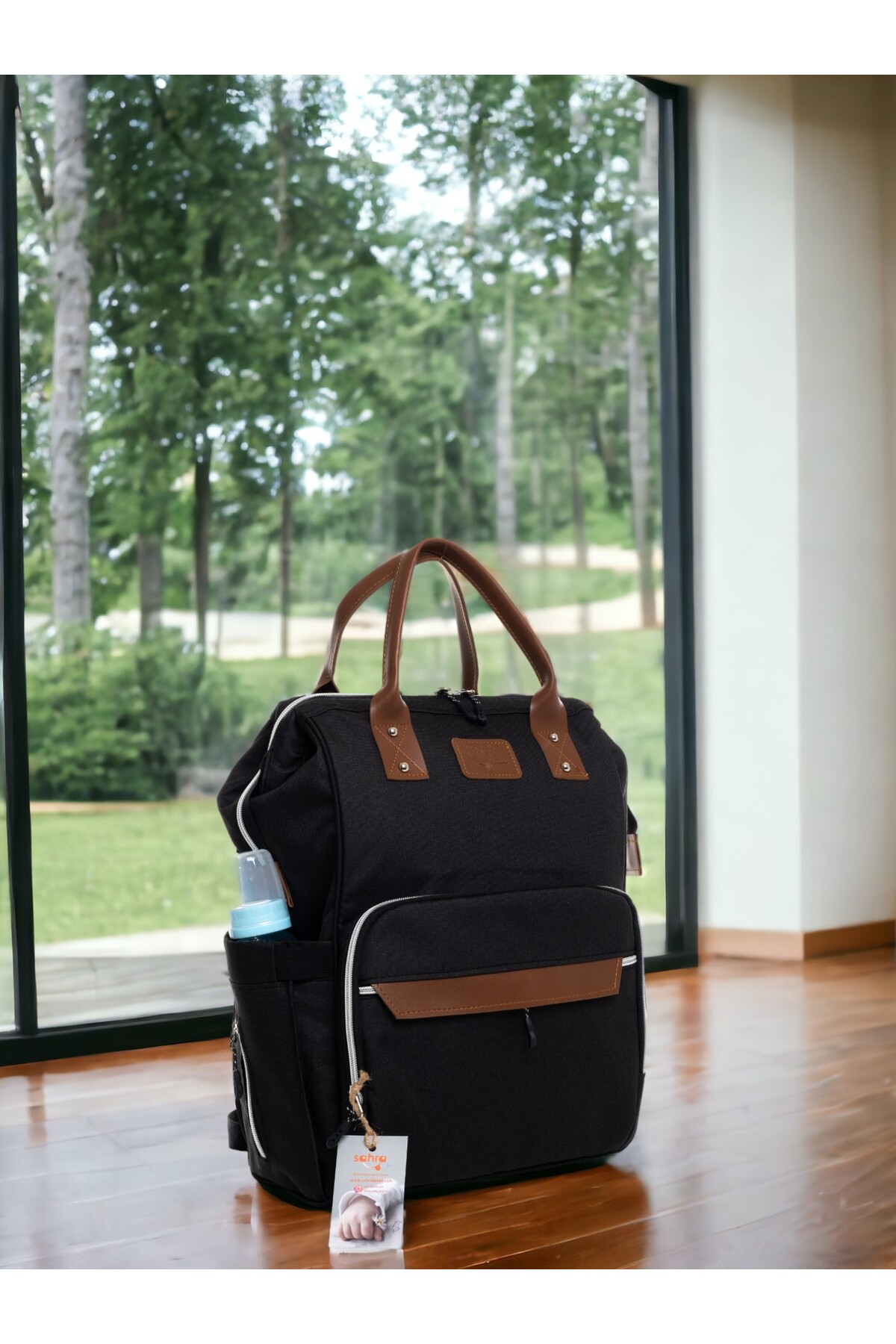 Allmart 4'lü Doğum Seti (Çıtçıtlı Nohut Kundak, Bebek Bakım Sırt ve Omuz Çantası, Portbebe Bebek Taşıyıcı) fotoğrafı 4 (önizleme)