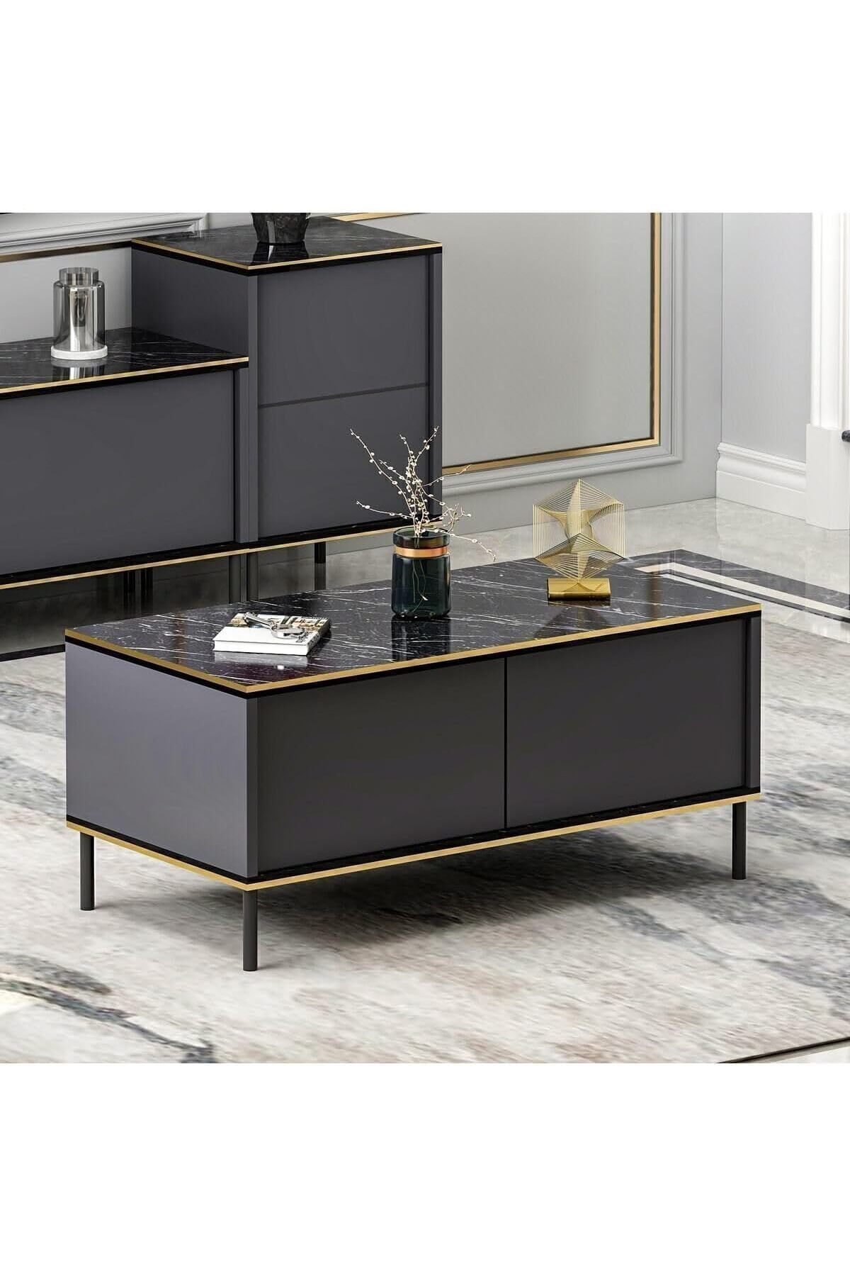 Yıldızan Dizayn Imaj Orta Sehpa (Mermer Desen) 1166718