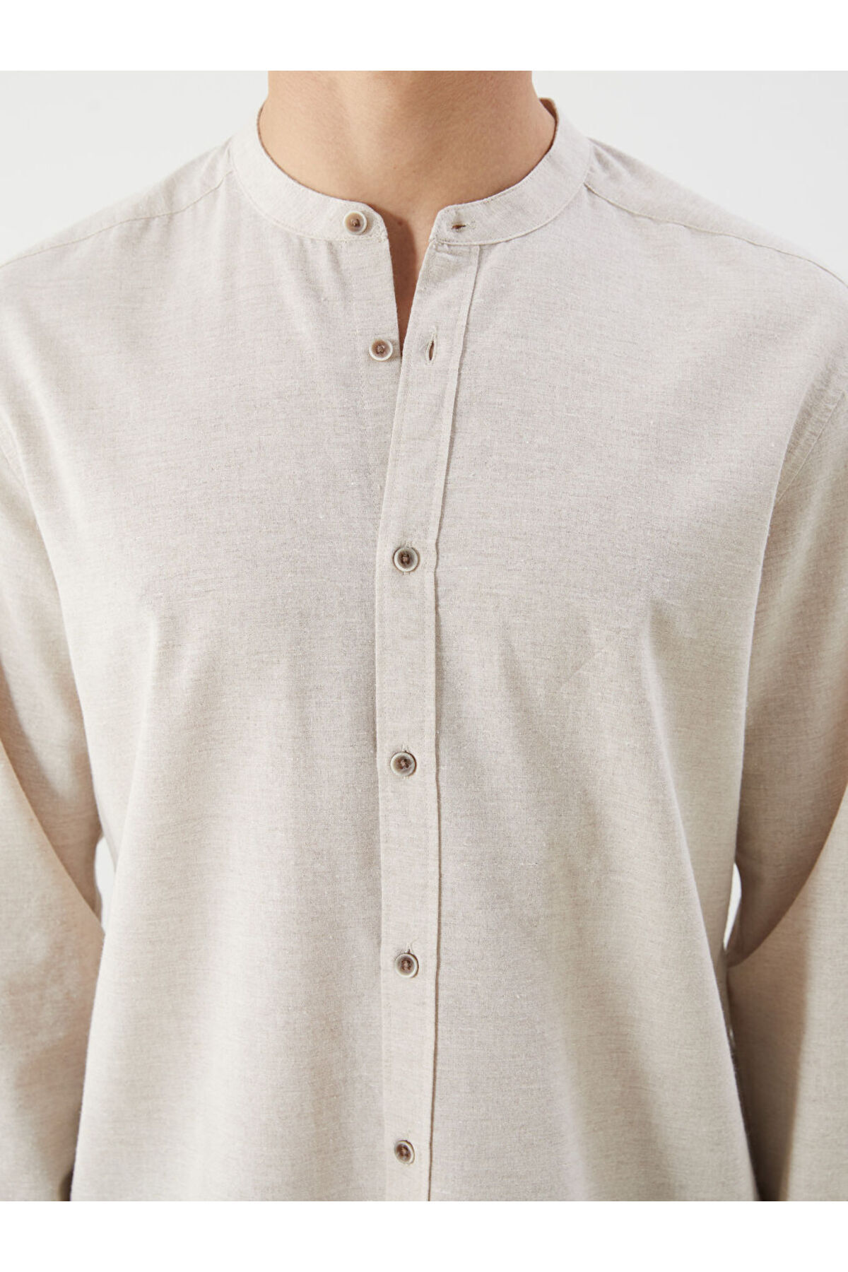 LC Waikiki-Sparkling Selections from Shining Store |   Relaxed Fit Judge Collar Long Sleeve Men's Shirt 4