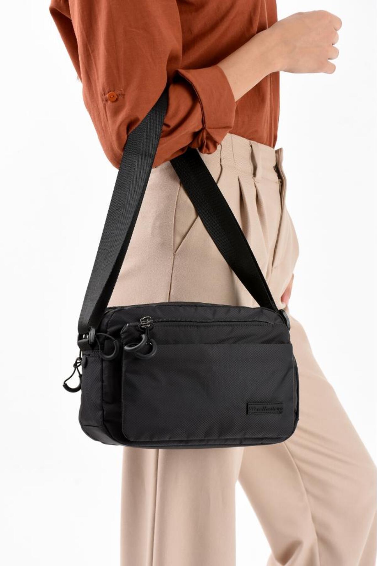 Women Messenger Bag Parachute Fabric Crossbody Hand-Held Shoulder Bag 21*17 Cm Water Repellent Fabric