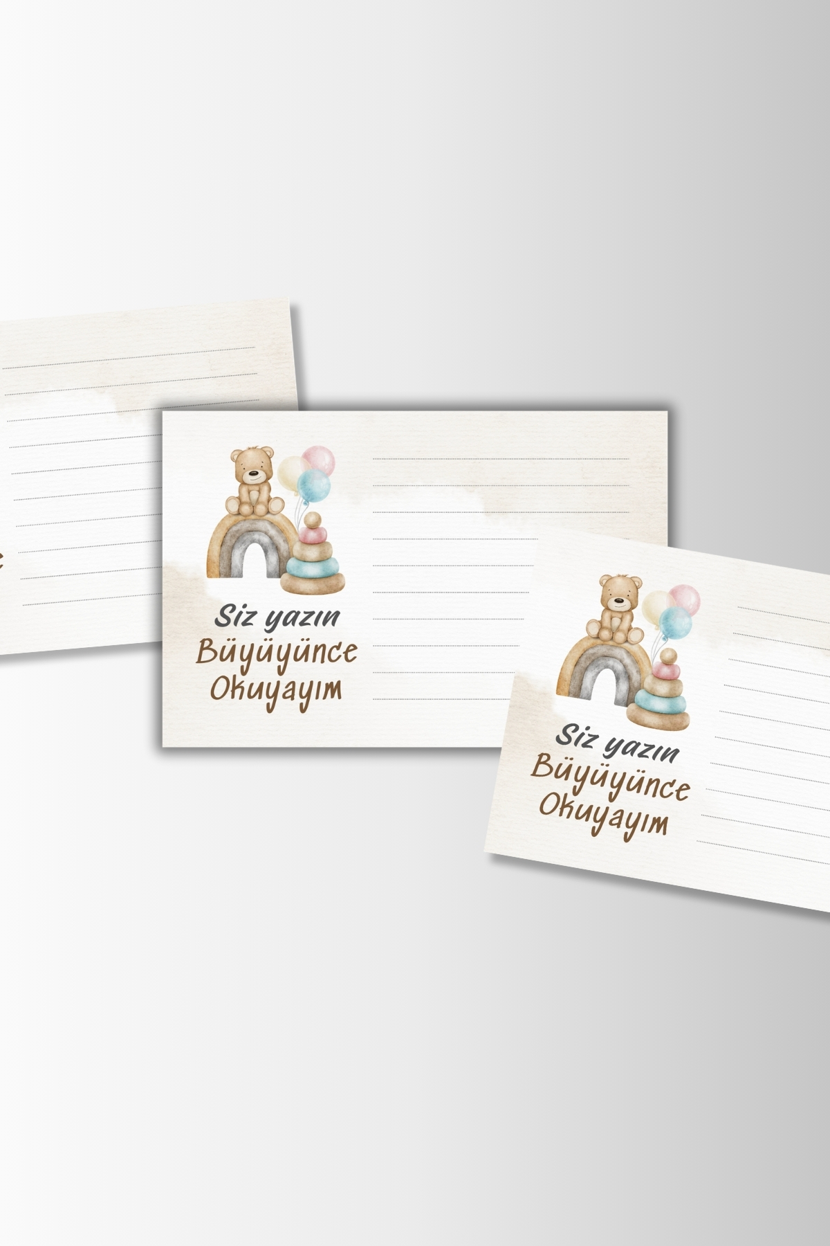 Metranya Cinsiyet Belirleme Partisi Oyun Kartları Seti Baby Shower Kız mı Erkek mi Bebek Dilek Hatıra Anı fotoğrafı 4 (önizleme)