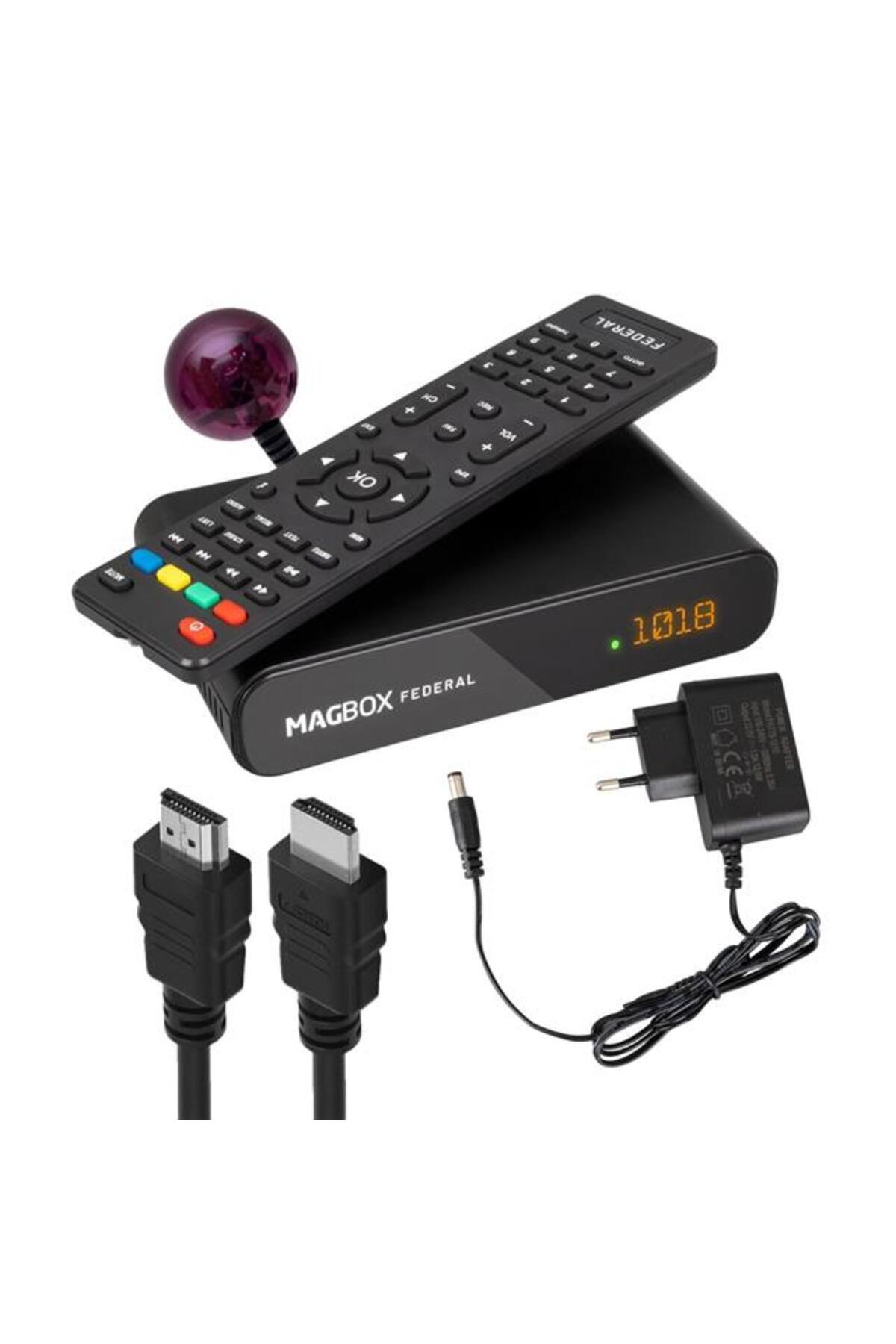 Pazarcan Magbox Federal Tkgs'Li Hd Uydu Alıcısı Scart + Hdmı Çıkışlı