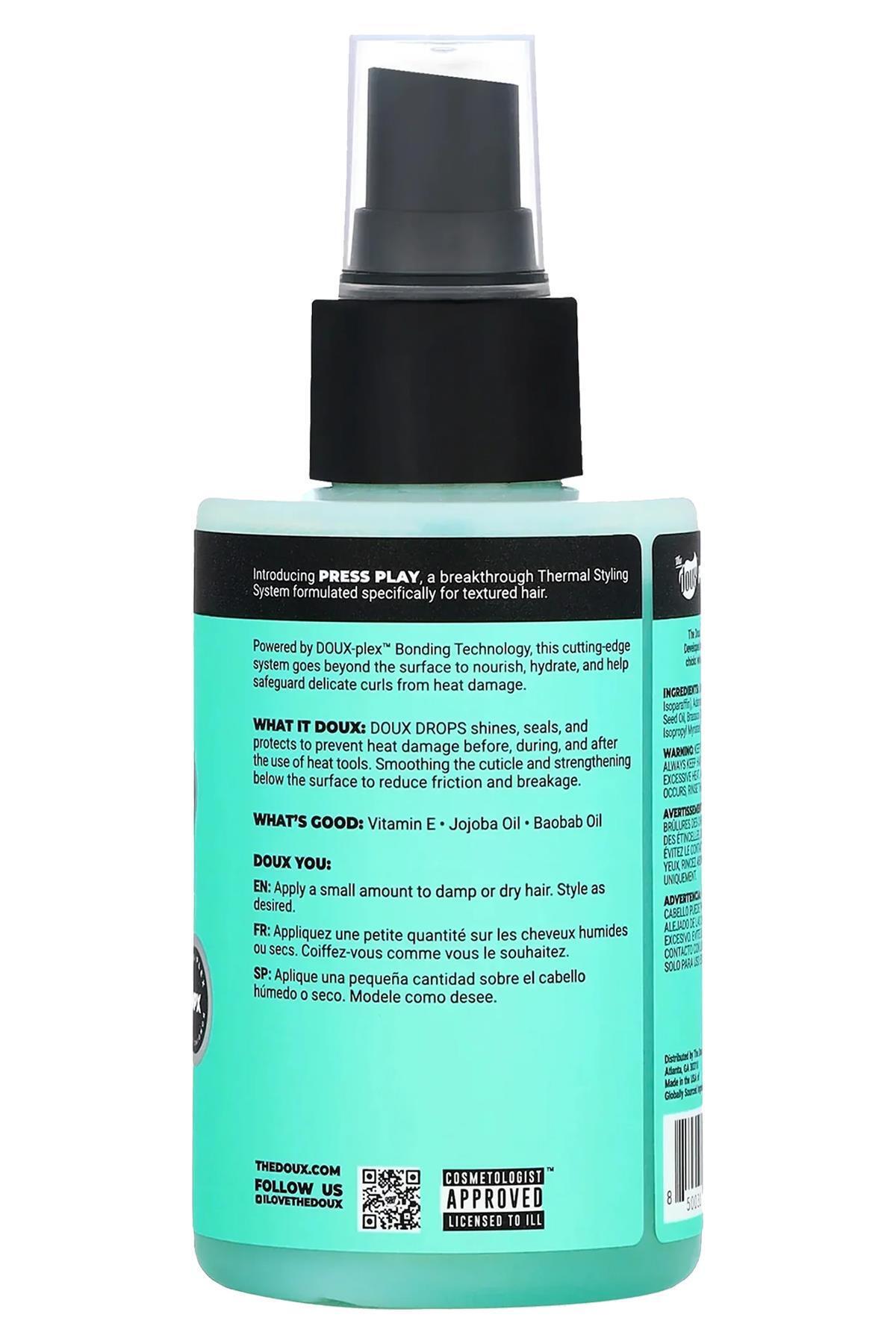 Doux Drops Parlatıcı ve Isı Koruyucu Saç Spreyi 118ML — 850031703858 — تصویر 2 از 4
