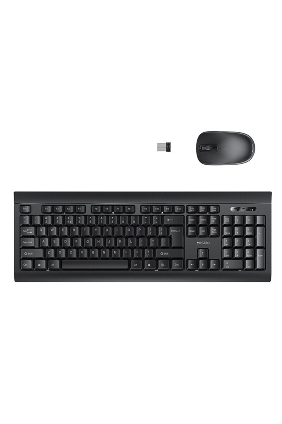 Dali-Kit multimedia keyboard and mouse Wireless KB12, Plug&Play, StandBy, 104 keys, 10m range, 1xAA keybo 4