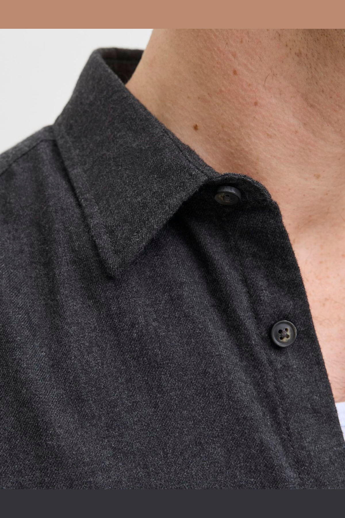 Jack & Jones Büyük Beden %100 Pamuk Cepli Gömlek - Classic görsel 2