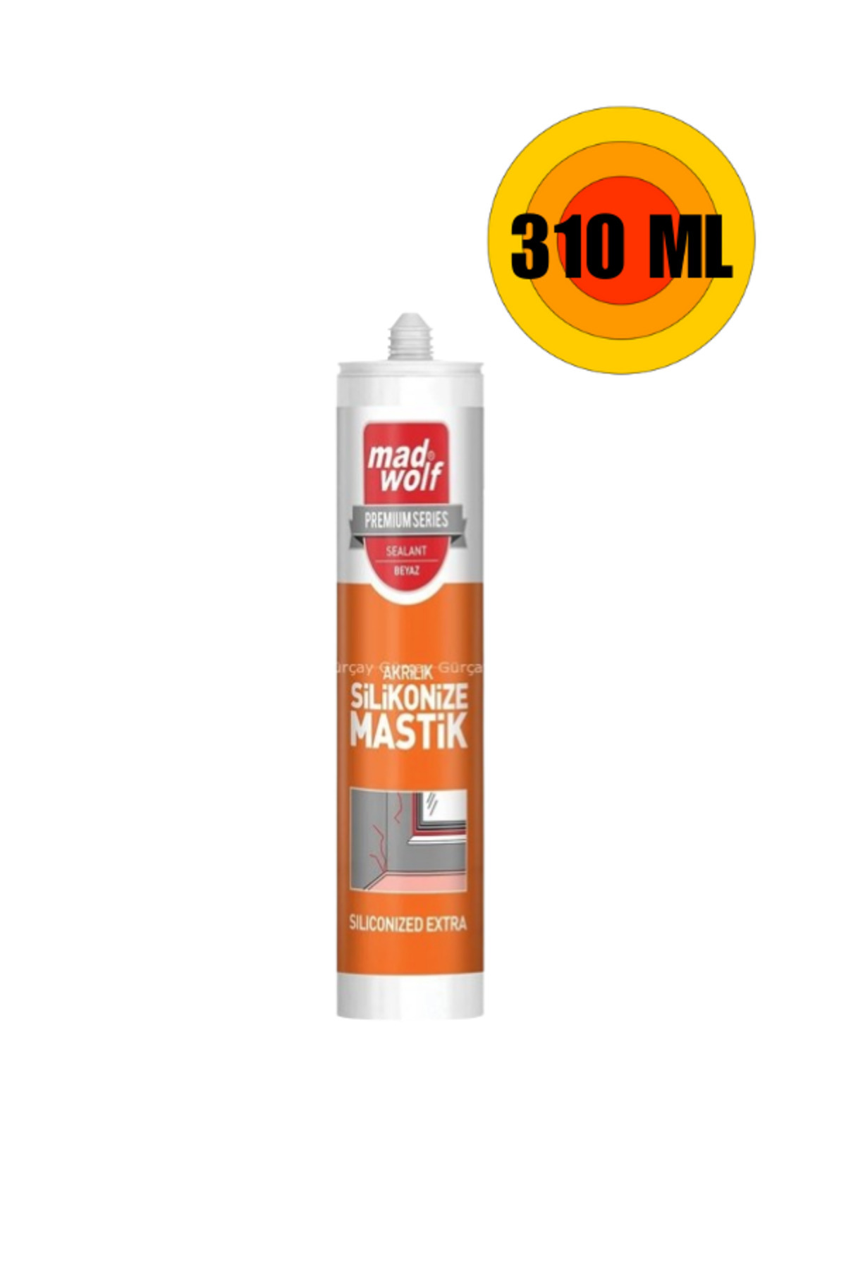 Mad Wolf Silikonize Akrilik Mastik Beyaz 310 Ml