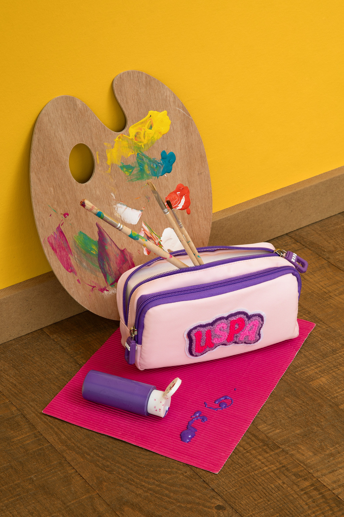 یو اس پولو جا مدادی دخترانه صورتی 50315150-VR041 یو اس پولو جا مدادی دخترانه صورتی 50315150-VR041