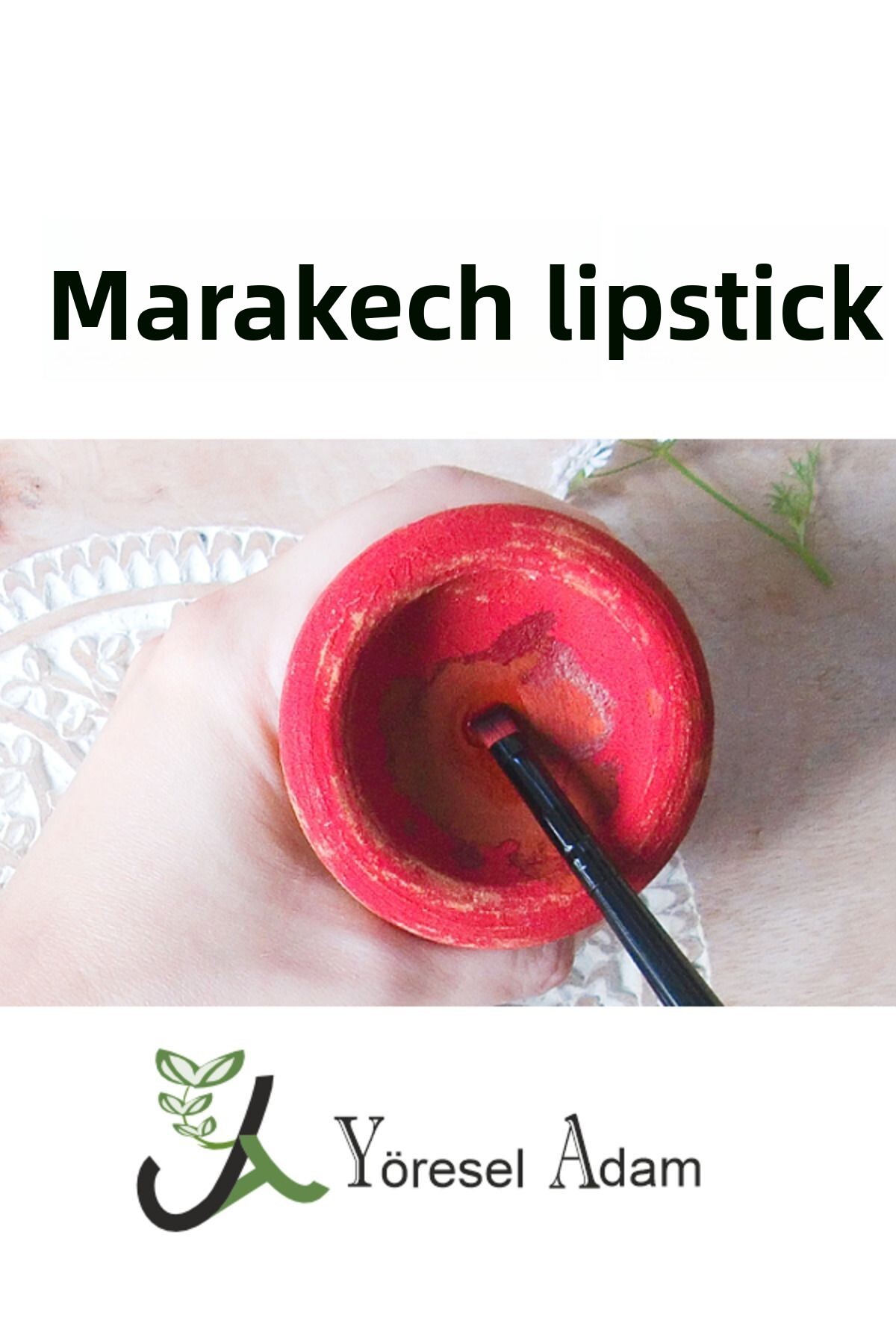 YÖRESELADAM Marrakech Lipstick - Traditional Moroccan Red Lipstick Endless Lipstick Colorful Natural Moroccan Lipstick Akerfaasi