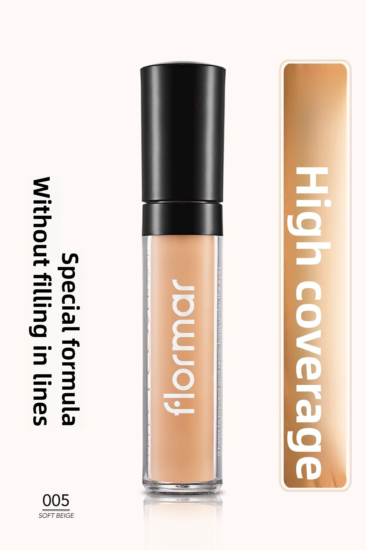 Flormar-Likit Kapatıcı - Perfect Coverage Concealer - 005 Soft Beige - 8690604044986 1