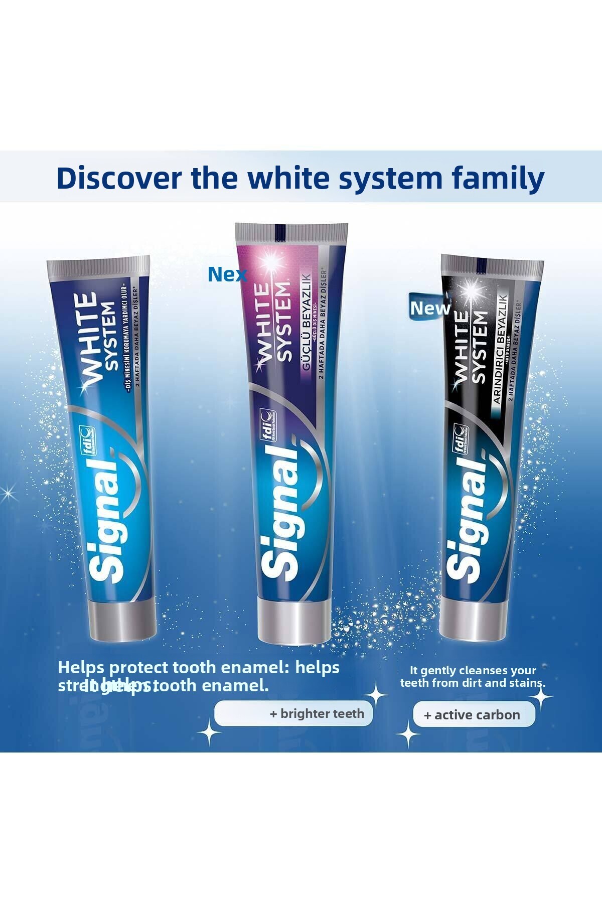 Signal-White System Toothpaste Strong Whiteness Strong Tooth Enamel 75 Mlx4 6