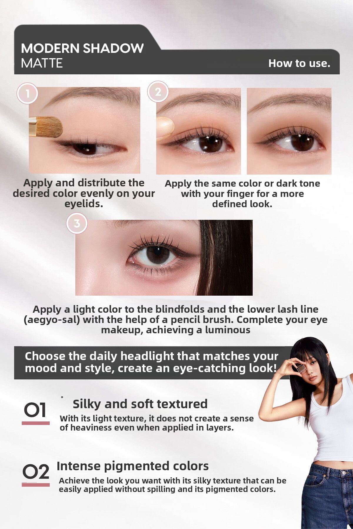 Missha-ظلال عيون حديثة غير لامعة ذات ملمس ناعم ومضادة للانسكاب (101 Pale Bloom) 7