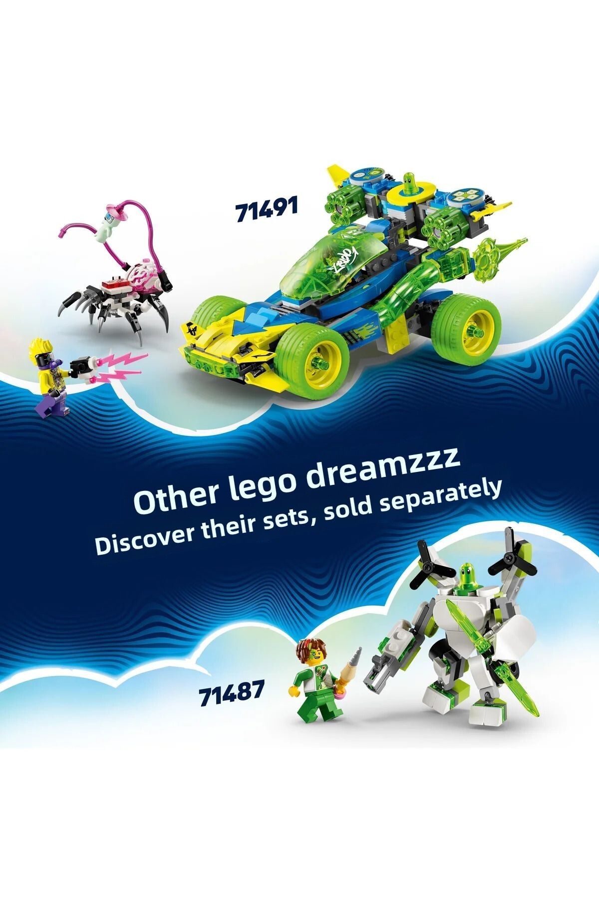 LEGO-® DREAMZzz 2in1 Mateo and the Z-Blob Action Race Car 71491 Building Set for 8+ Year Old Kids(485P) 10