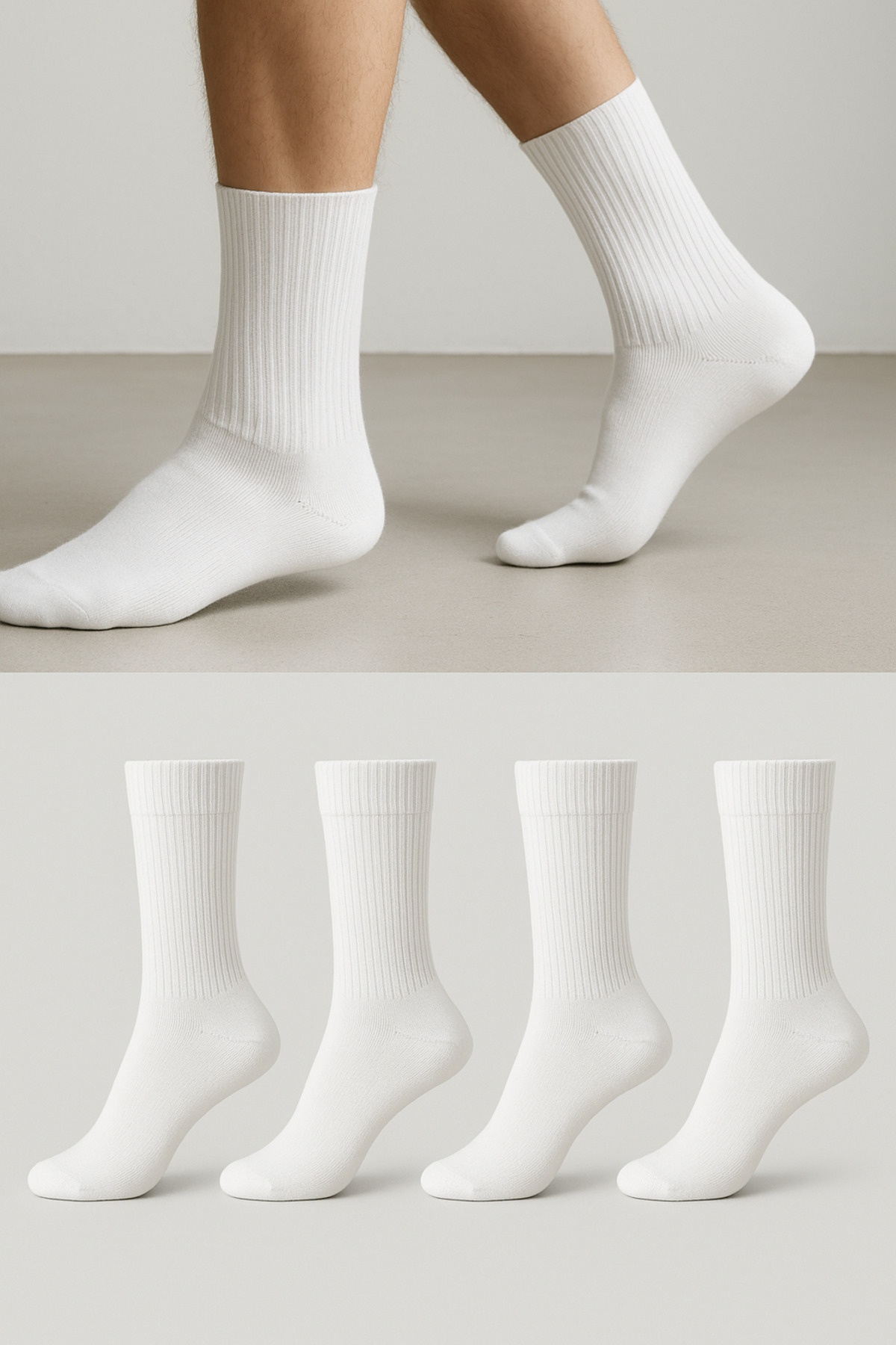 WORTHY SOCKS Κάλτσες Athletic Sport Tennis College - Σετ 4 τεμαχίων