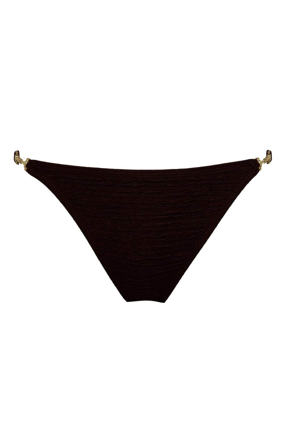 DeFacto-Regular Fit Crinkle Fabric Bikini Bottom-Fall in Love B6931Ax24Sm 5