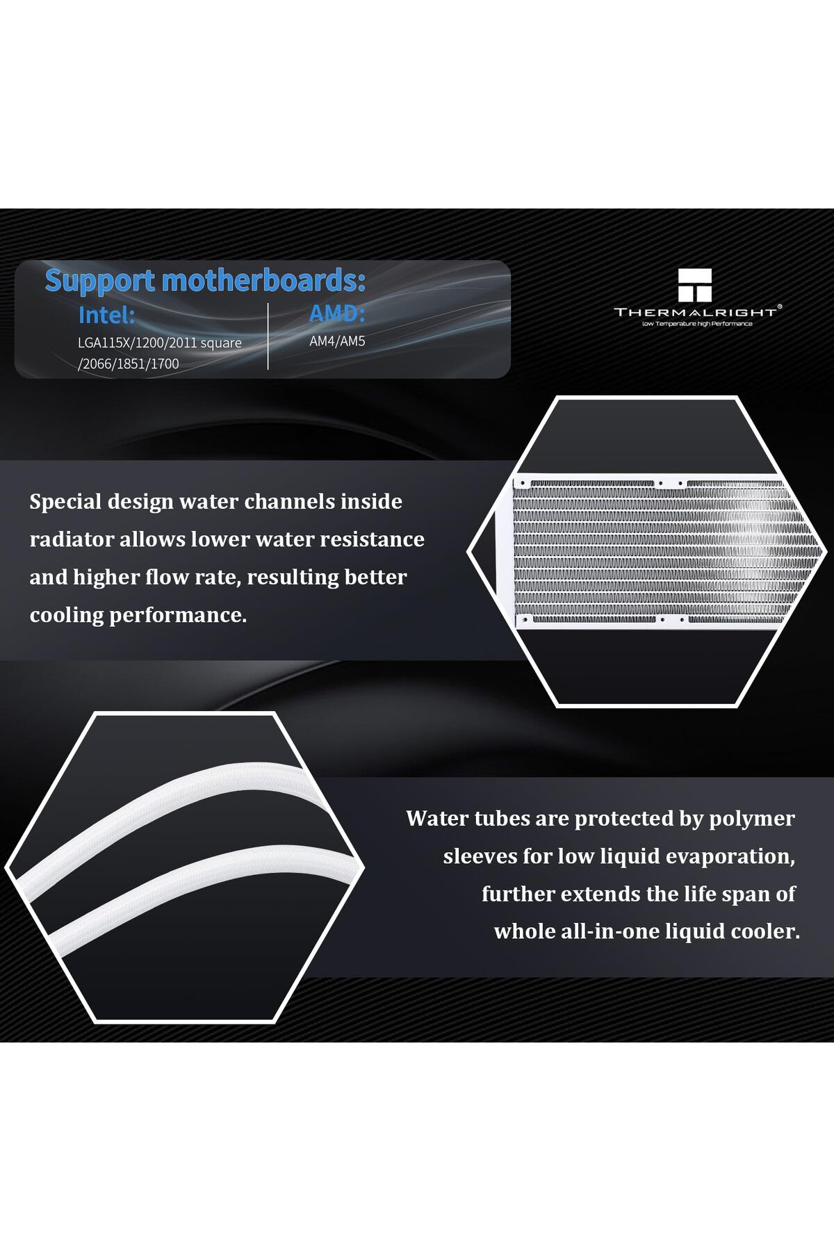 ThermalRight-CPU Cooler Frozen Magic 360 ARGB V2 with Dual PWM High-Performance Fans and 1600 RPM 5