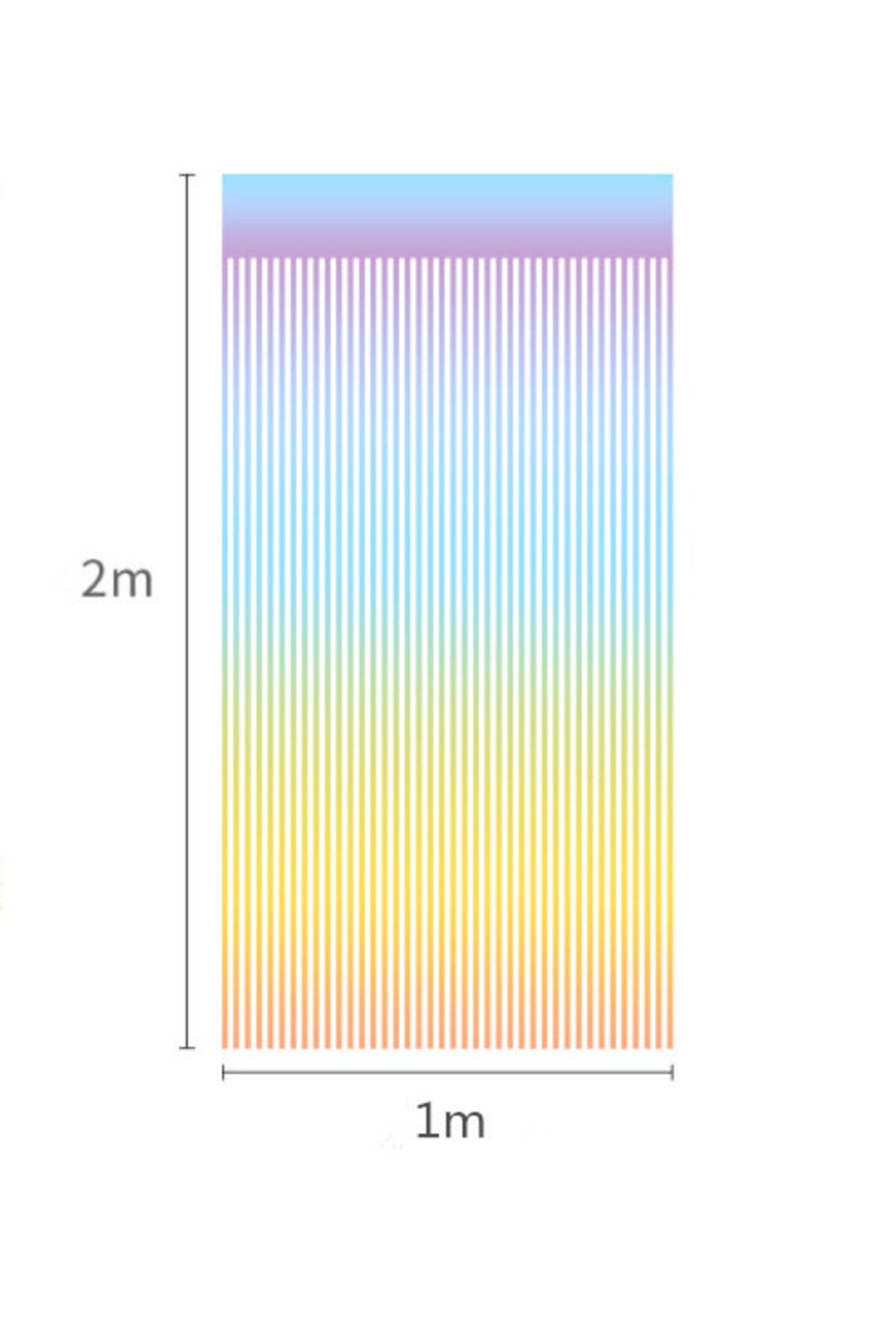 Le Mabelle-Multicolored Fringe Curtain Party Ornament 4