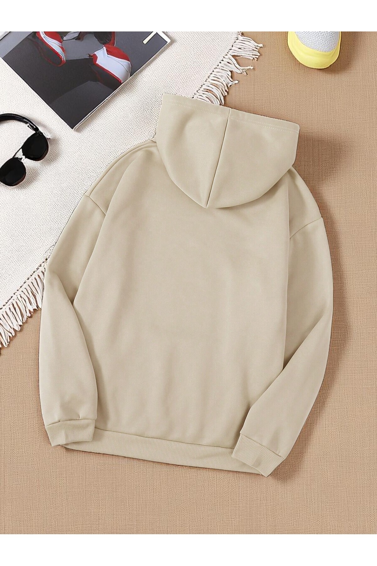 uyguntarz Übergroßes Sweatshirt mit Silhouette-Print