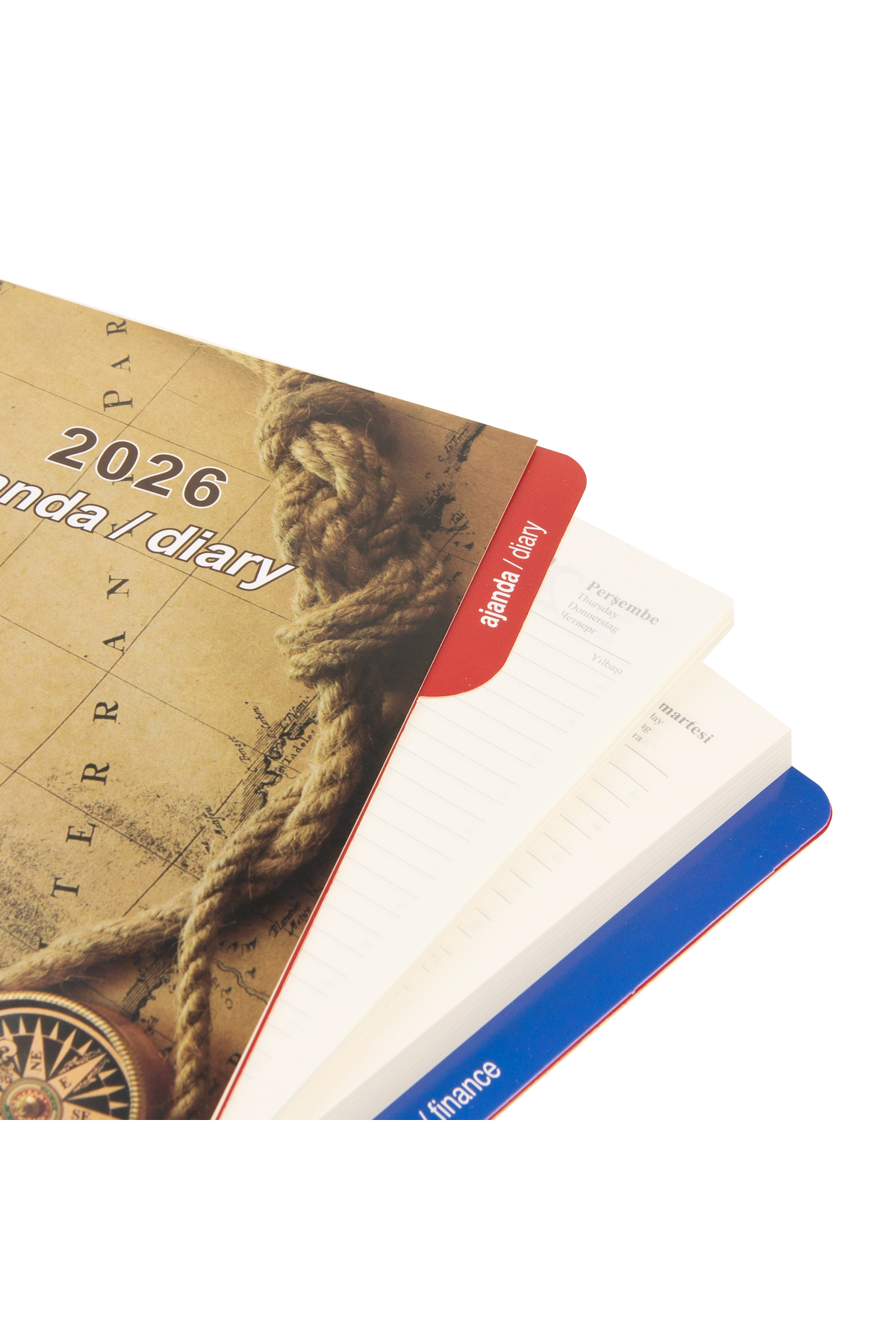 2K 2026 Yeni Yıl Organizer Ajanda Telefon Kılıflı Tarihli Çizgili