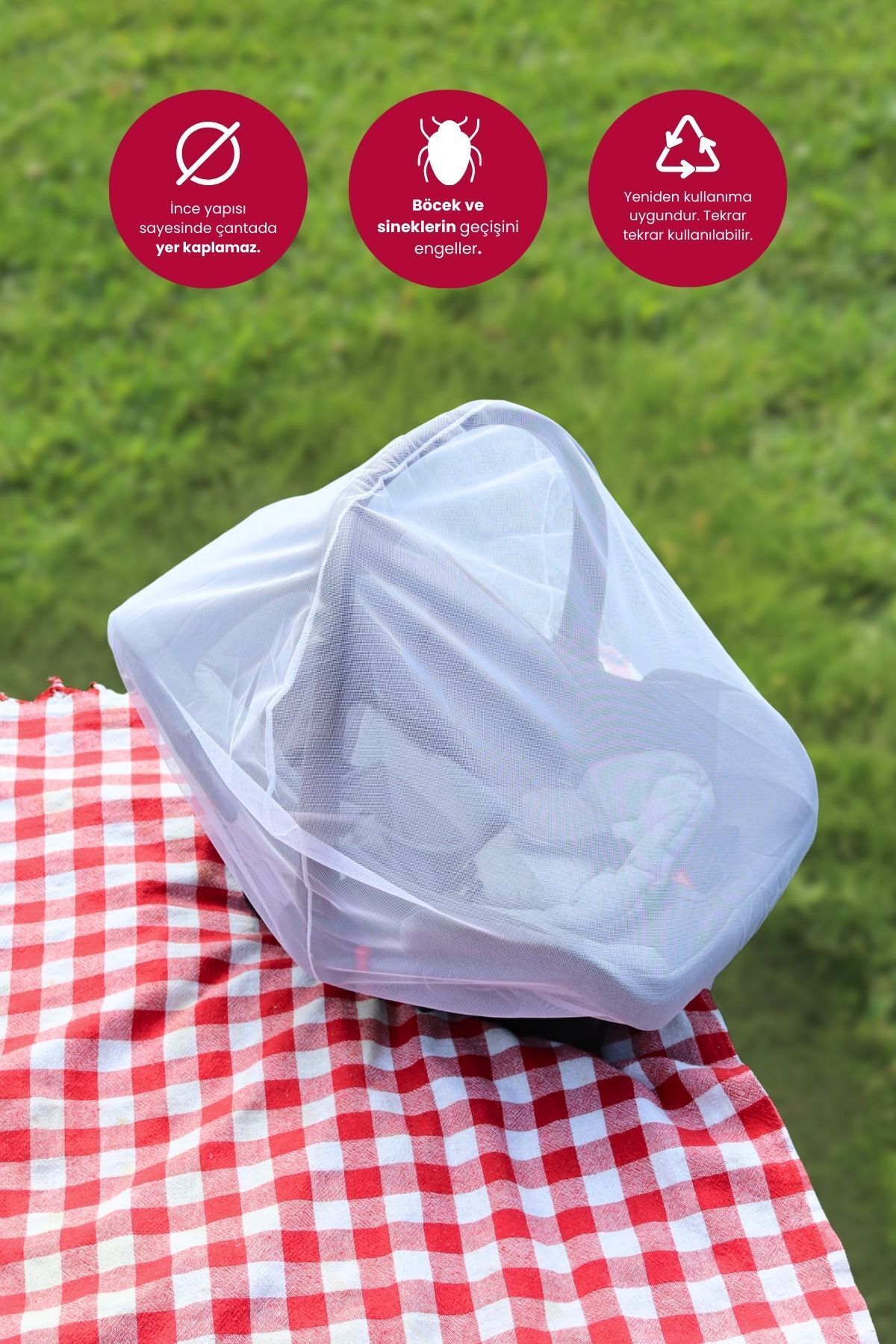 Bebekevi Standart Bebek Puset ve Ana Kucağı Sinekliği fotoğrafı 2 (önizleme)